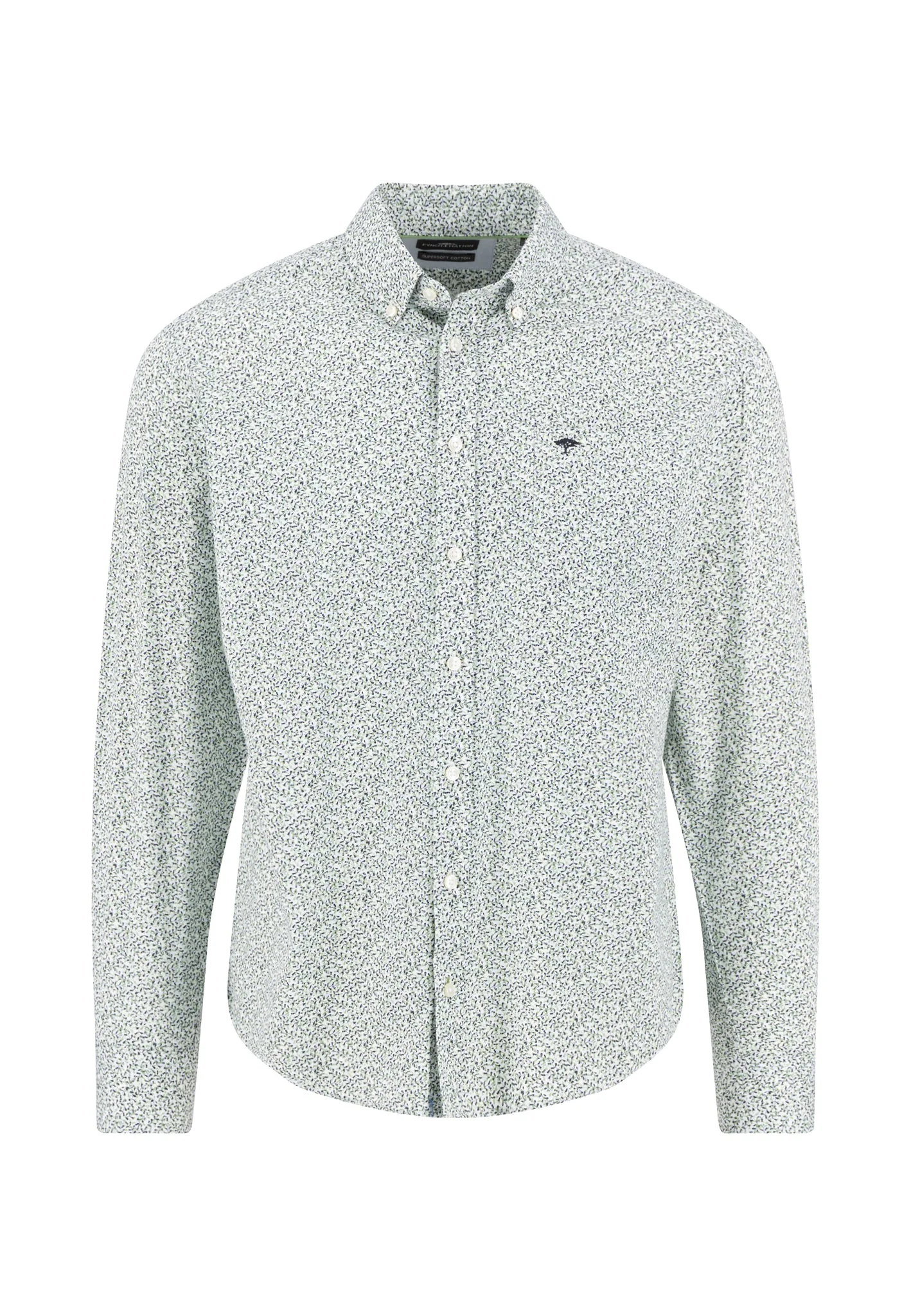 Hemd aus Baumwolle mit Button-Down-Kragen und langen Ärmeln - Image 14