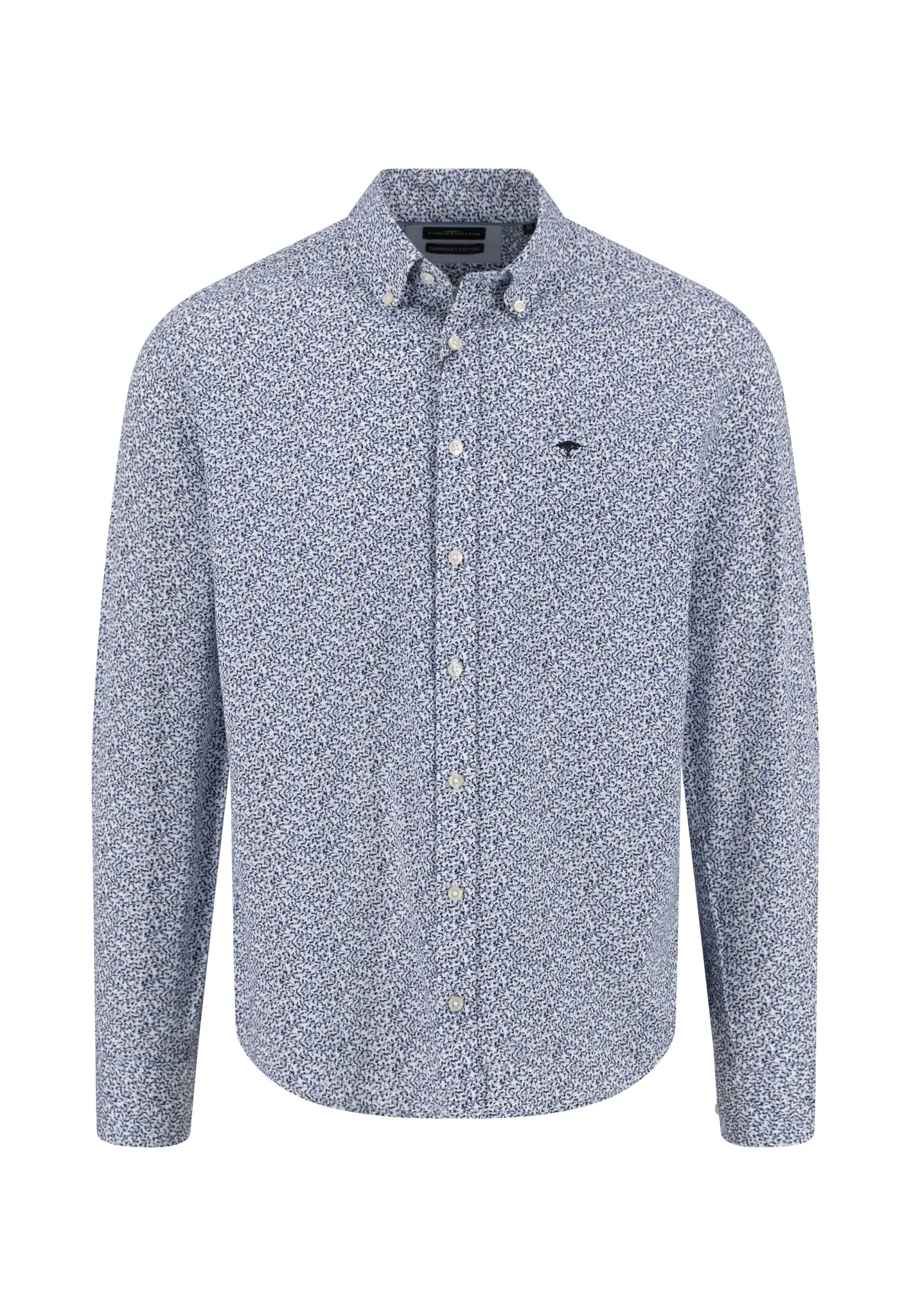 Hemd aus Baumwolle mit Button-Down-Kragen und langen Ärmeln - Image 9
