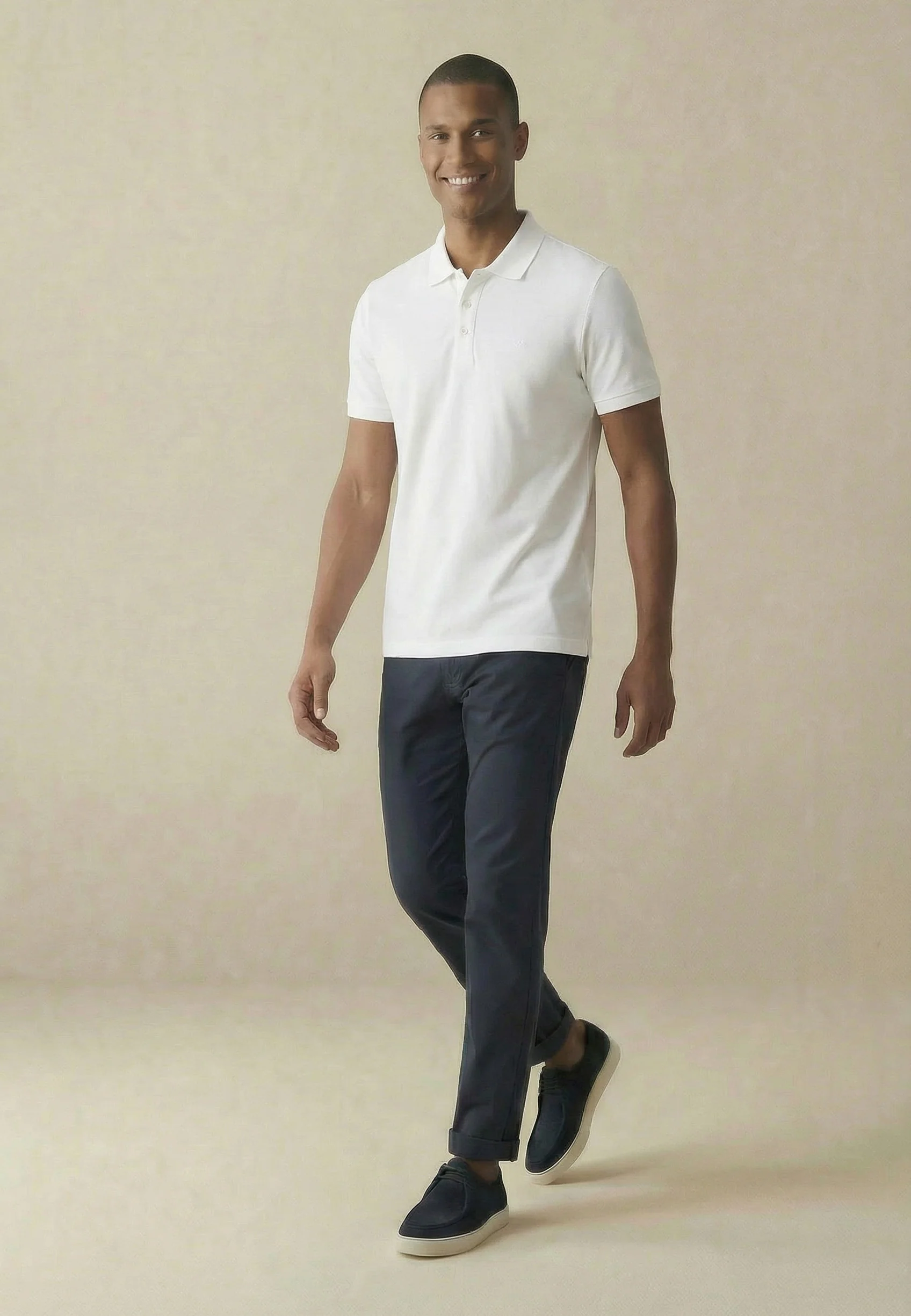 2PLY Poloshirt aus Baumwolle mit klassischem Polokragen - Image 43
