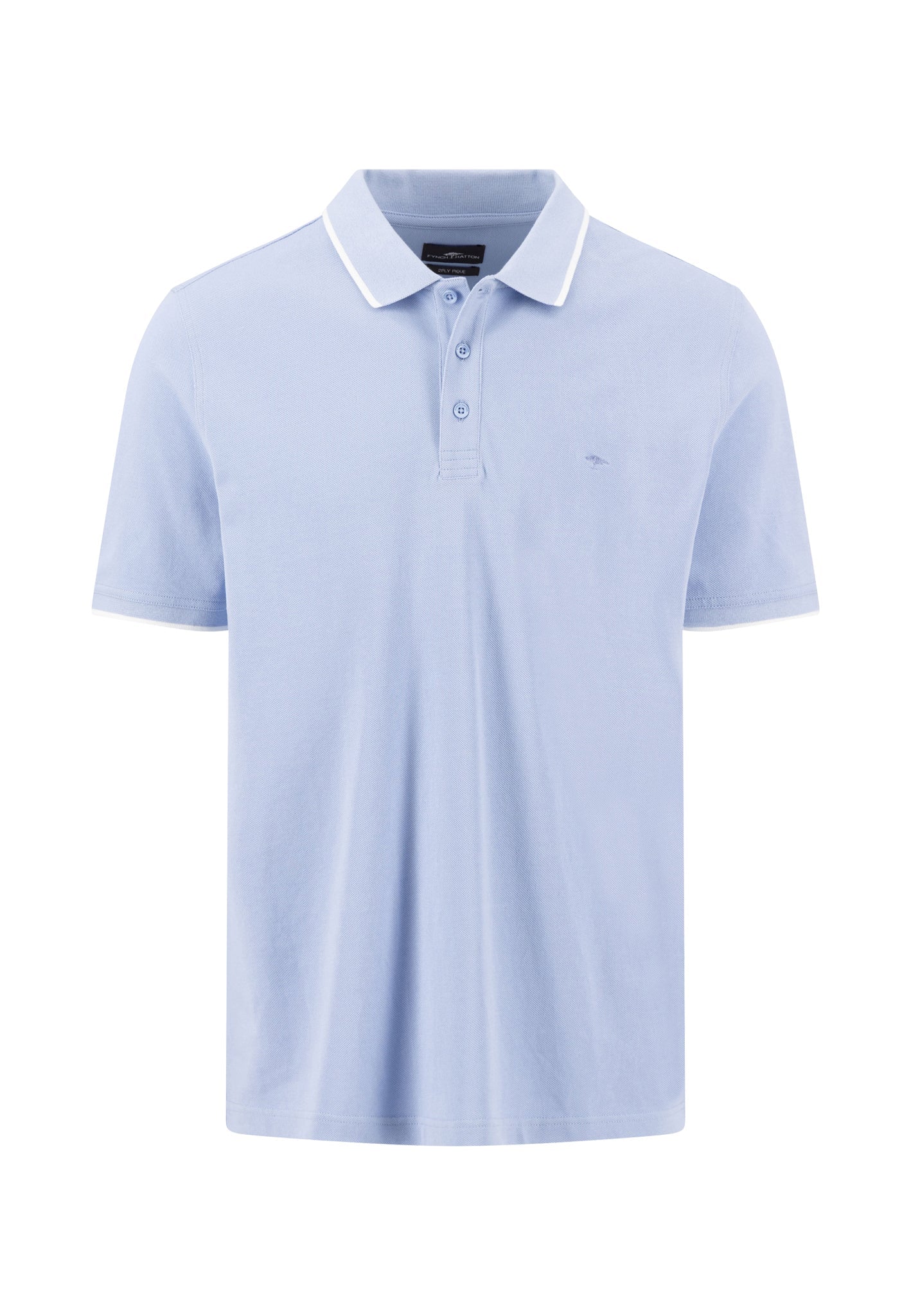2PLY Poloshirt aus Baumwolle mit Kontrastkragen - Image 4