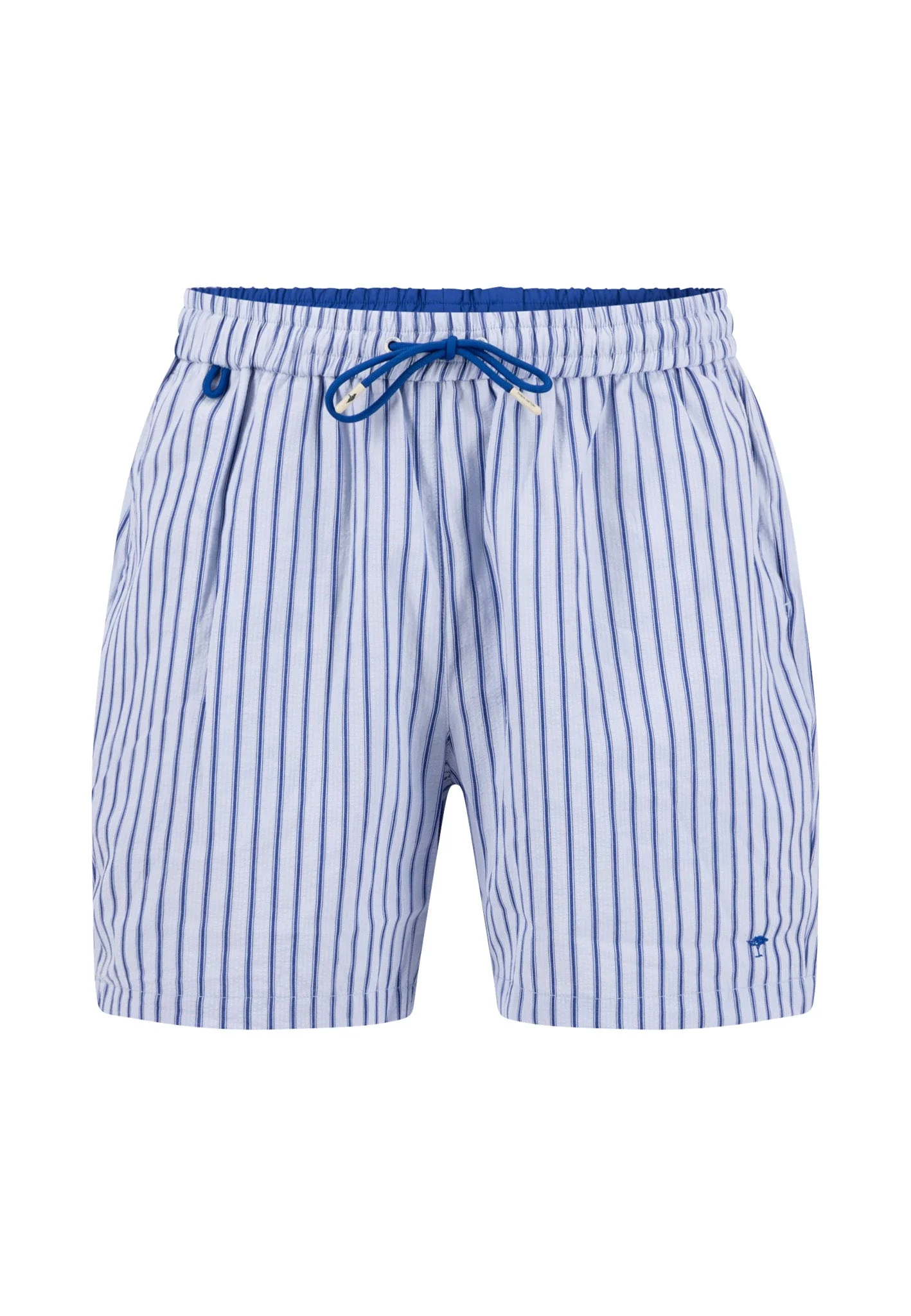 Badeshorts mit Streifenmuster und Kordelzug - Image 3
