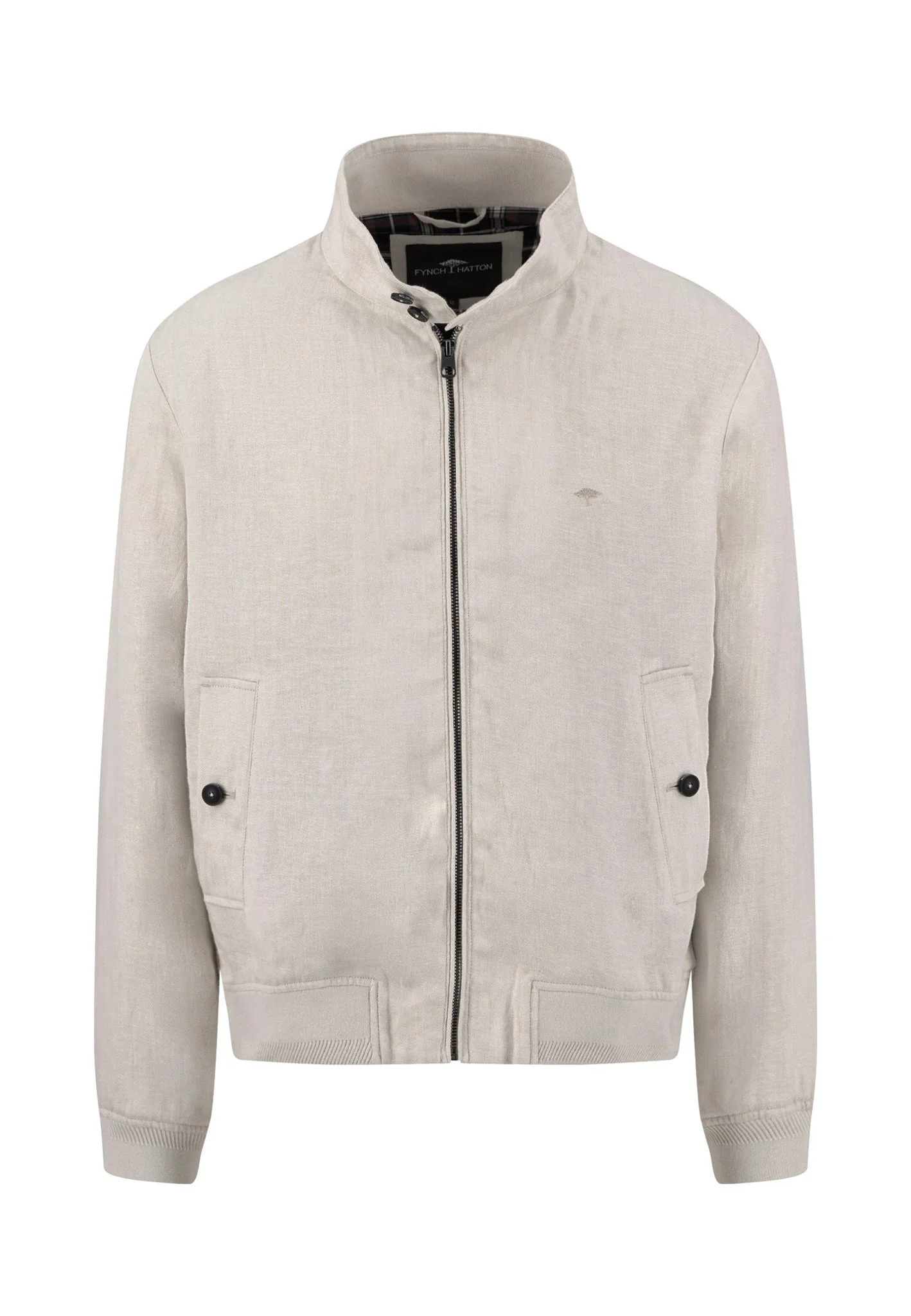 Blouson aus Leinen mit Reißverschluss und Stehkragen - Image 9