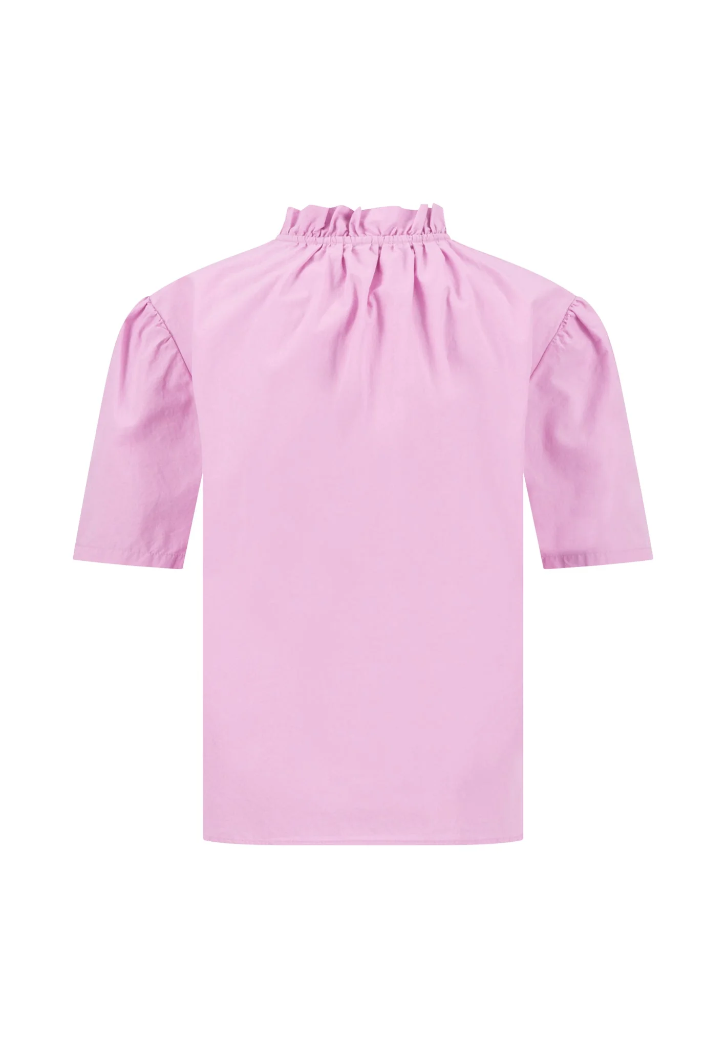 Bluse aus Baumwoll-Lyocell-Mix mit Rüschenkragen - Image 5