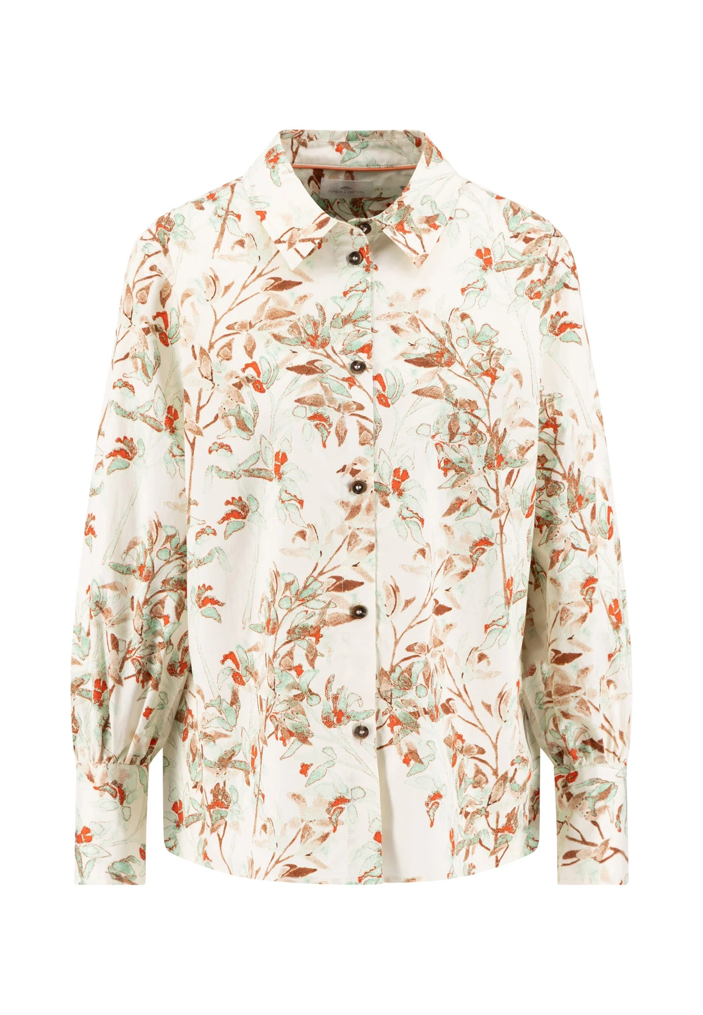 Bluse aus Baumwolle mit floralem Allover-Print - Image 4