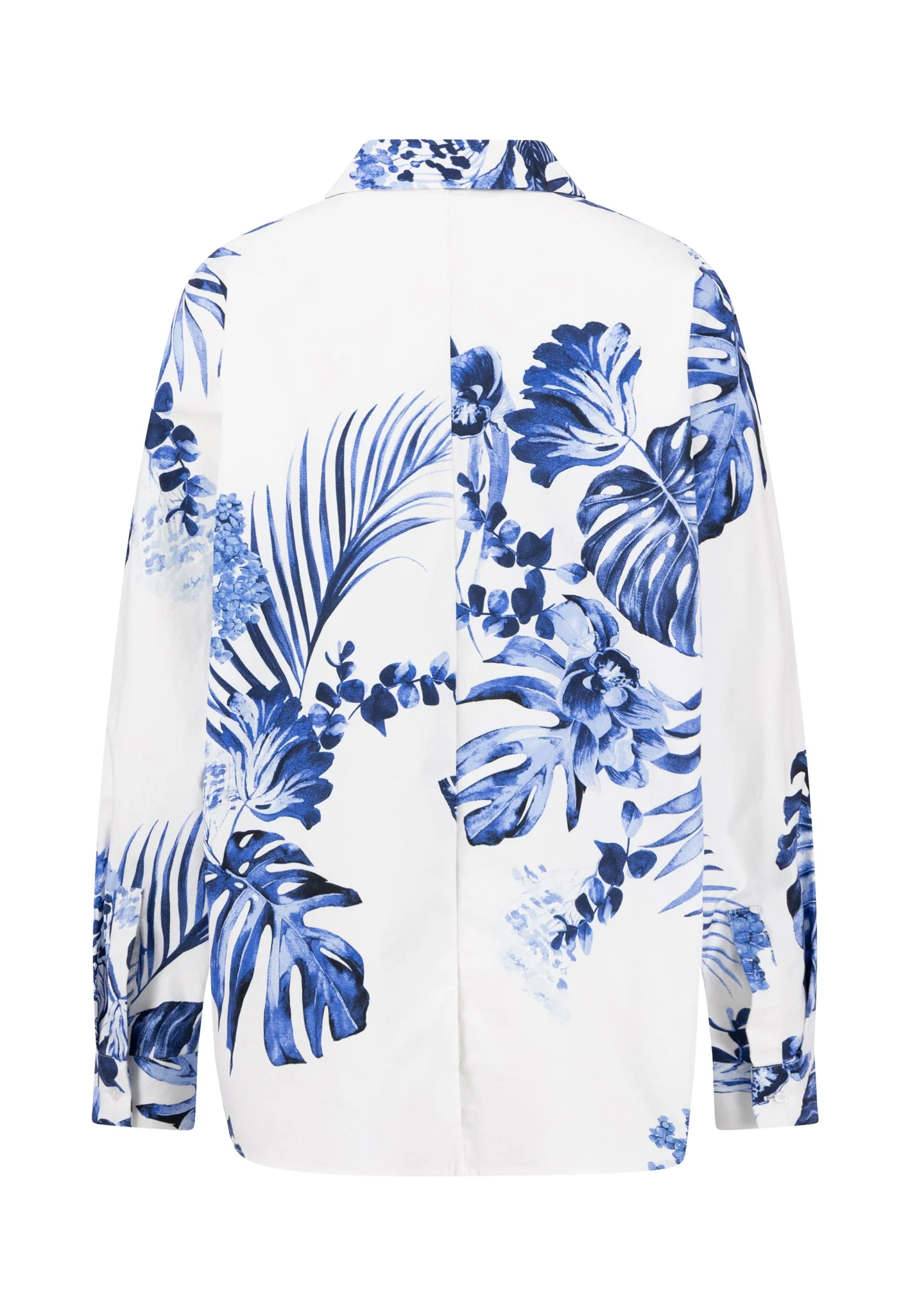 Bluse aus Baumwolle mit floralem Allover-Print und Fledermausärmeln - Image 5
