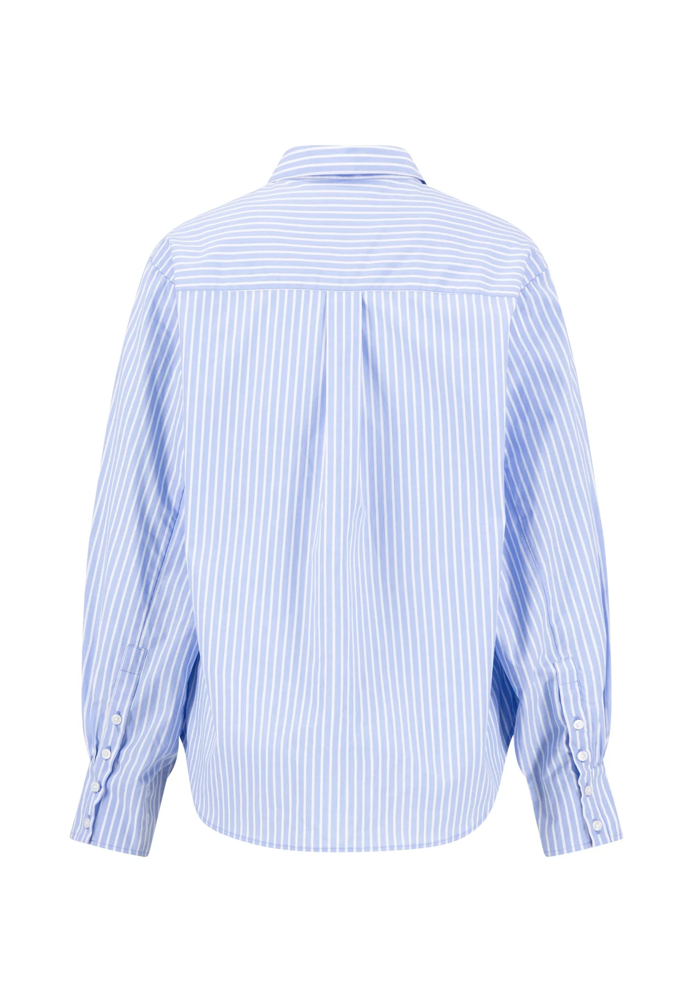 Bluse aus Baumwolle mit Streifenmuster und Stickerei - Image 5