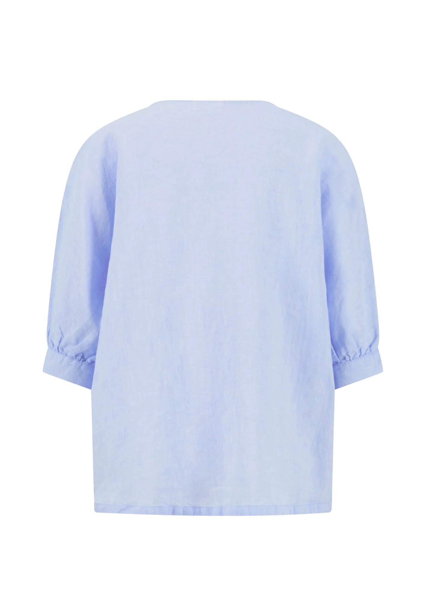 Bluse aus Leinen mit Bindeband und 3/4-Arm - Image 10