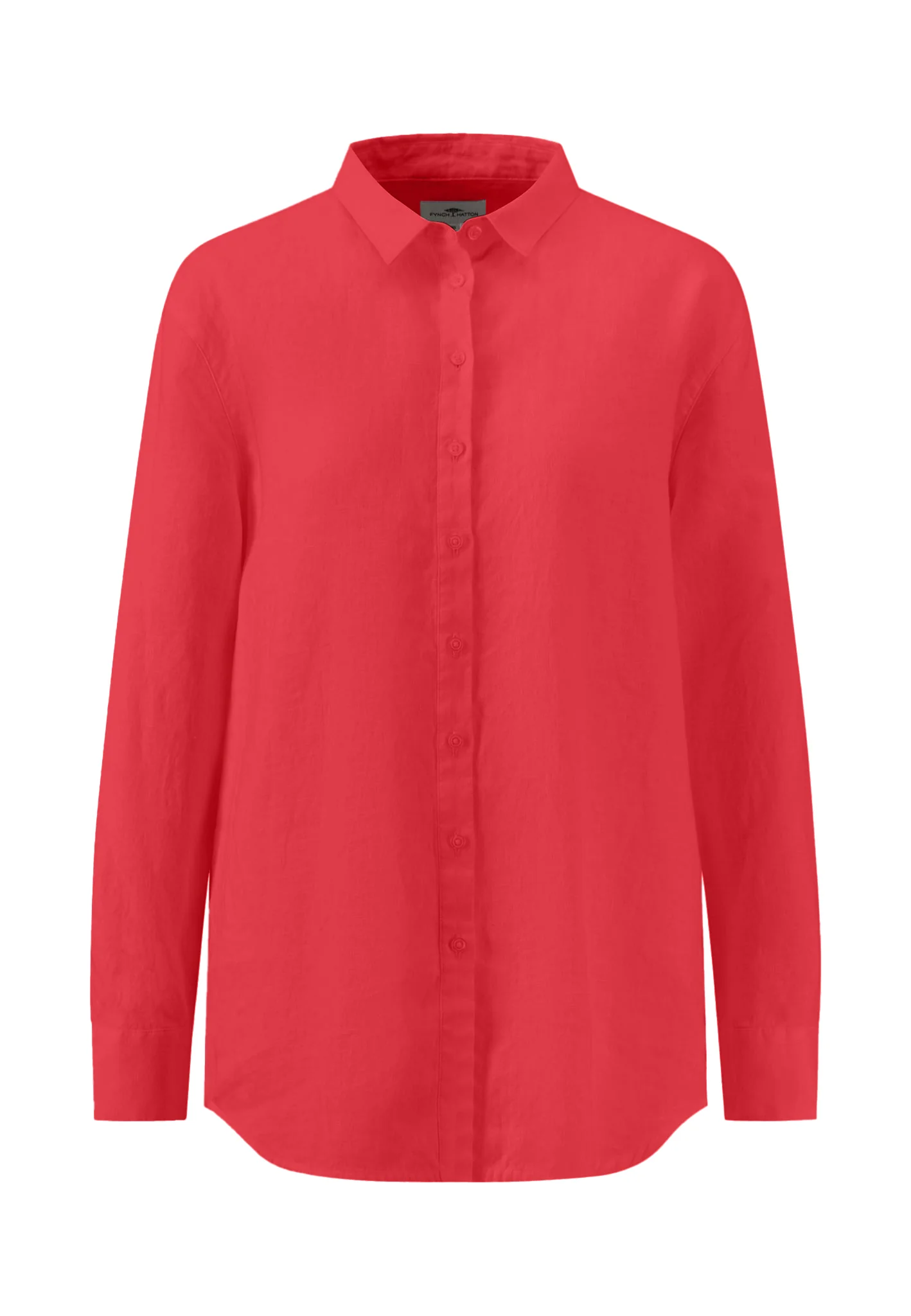 Bluse aus Leinen-Viskose-Mix mit Kentkragen - Image 3