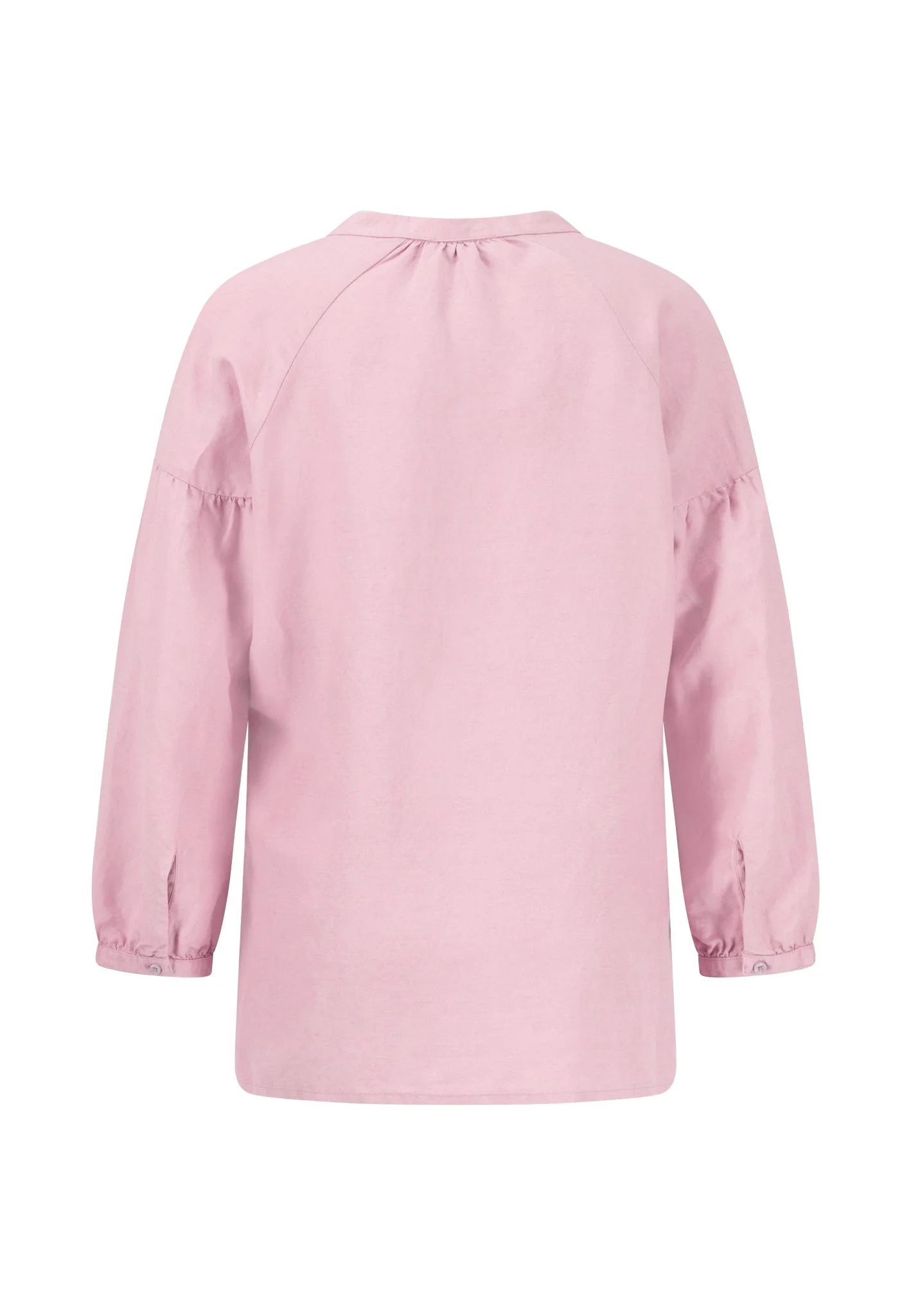 Bluse aus Leinen-Viskose-Mix mit V-Ausschnitt - Image 4