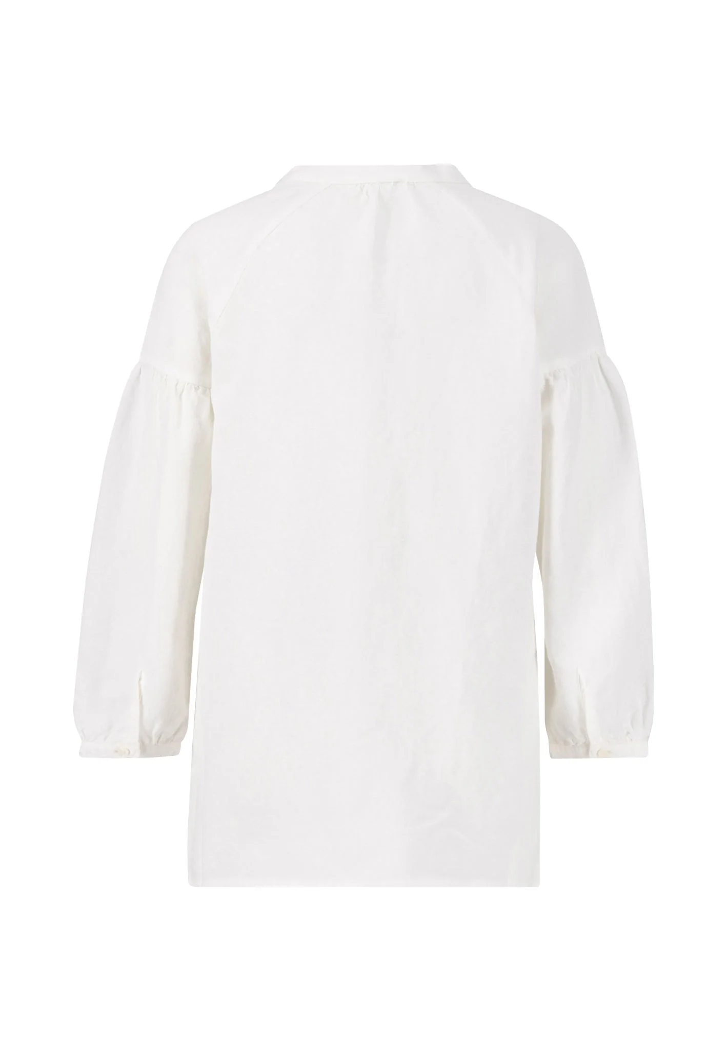 Bluse aus Leinen-Viskose-Mix mit V-Ausschnitt - Image 6