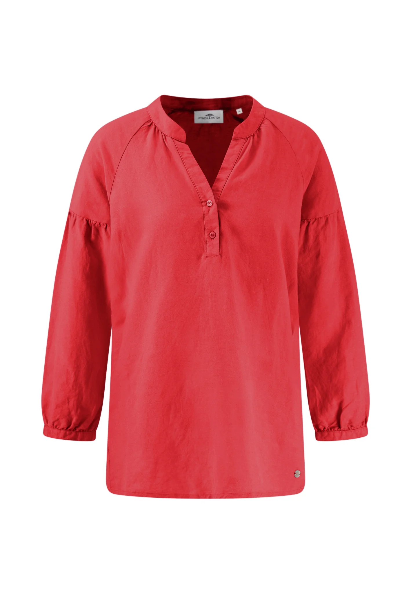 Bluse aus Leinen-Viskose-Mix mit V-Ausschnitt - Image 7