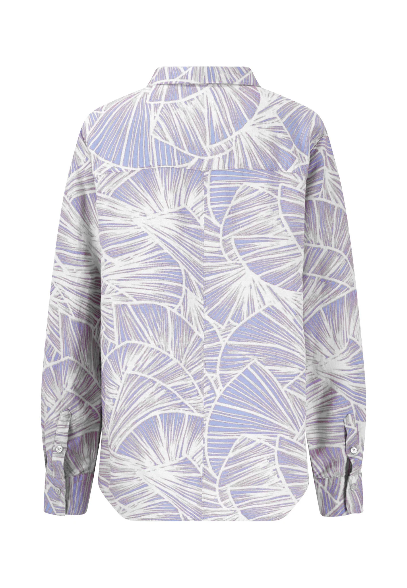 Bluse aus Leinenmix mit Kentkragen - Image 5