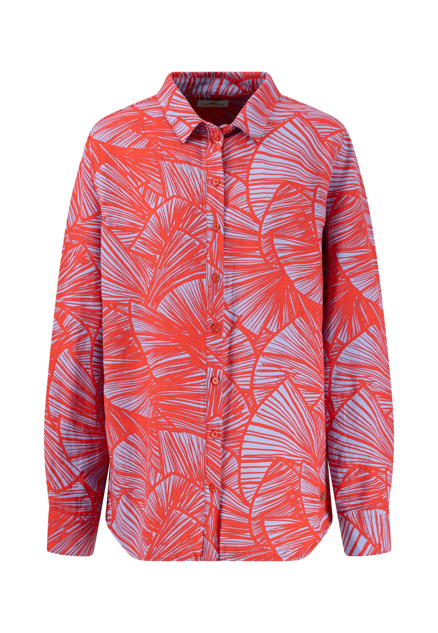 Bluse aus Leinenmix mit Kentkragen - Image 6