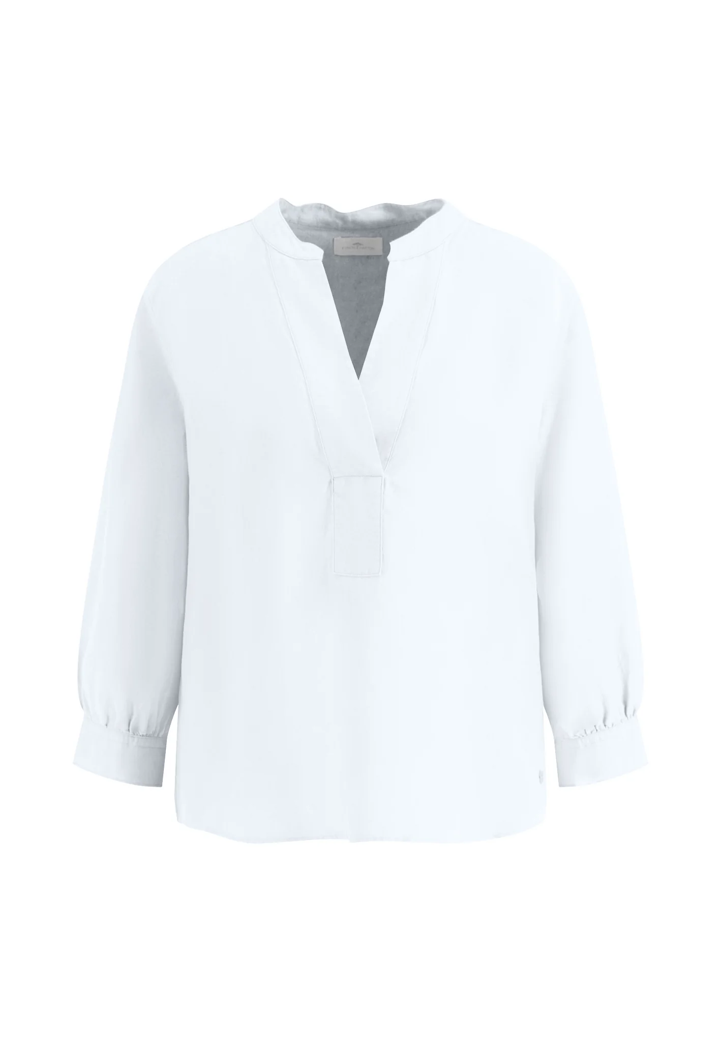 Bluse aus Leinenmix mit V-Ausschnitt - Image 3