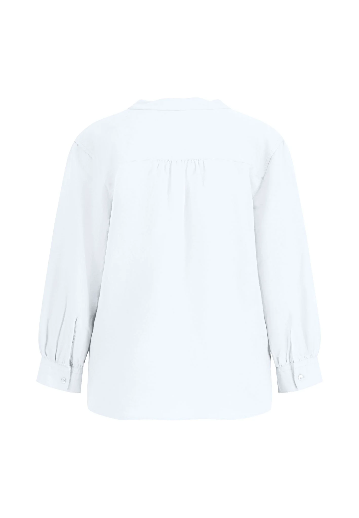 Bluse aus Leinenmix mit V-Ausschnitt - Image 4