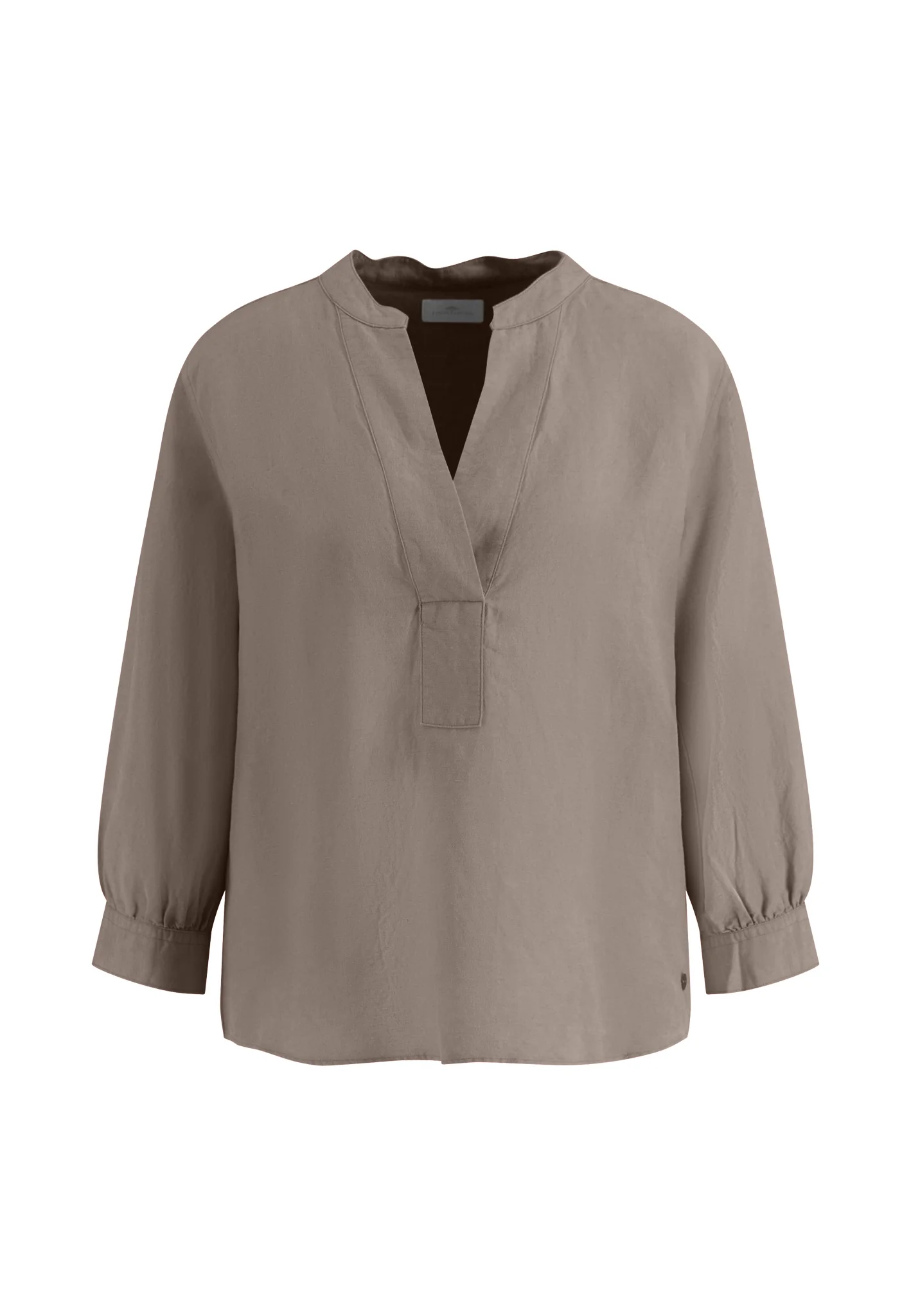 Bluse aus Leinenmix mit V-Ausschnitt - Image 5