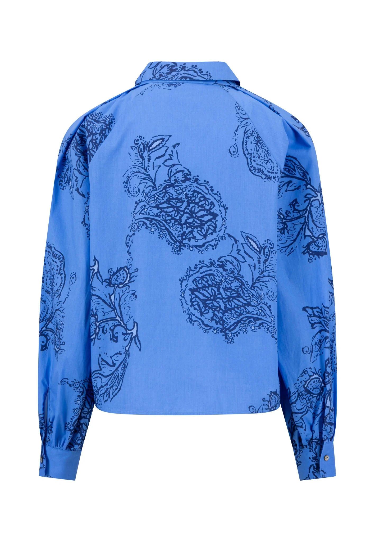 Bluse aus Lyocell-Baumwoll-Mix mit Allover-Print - Image 5