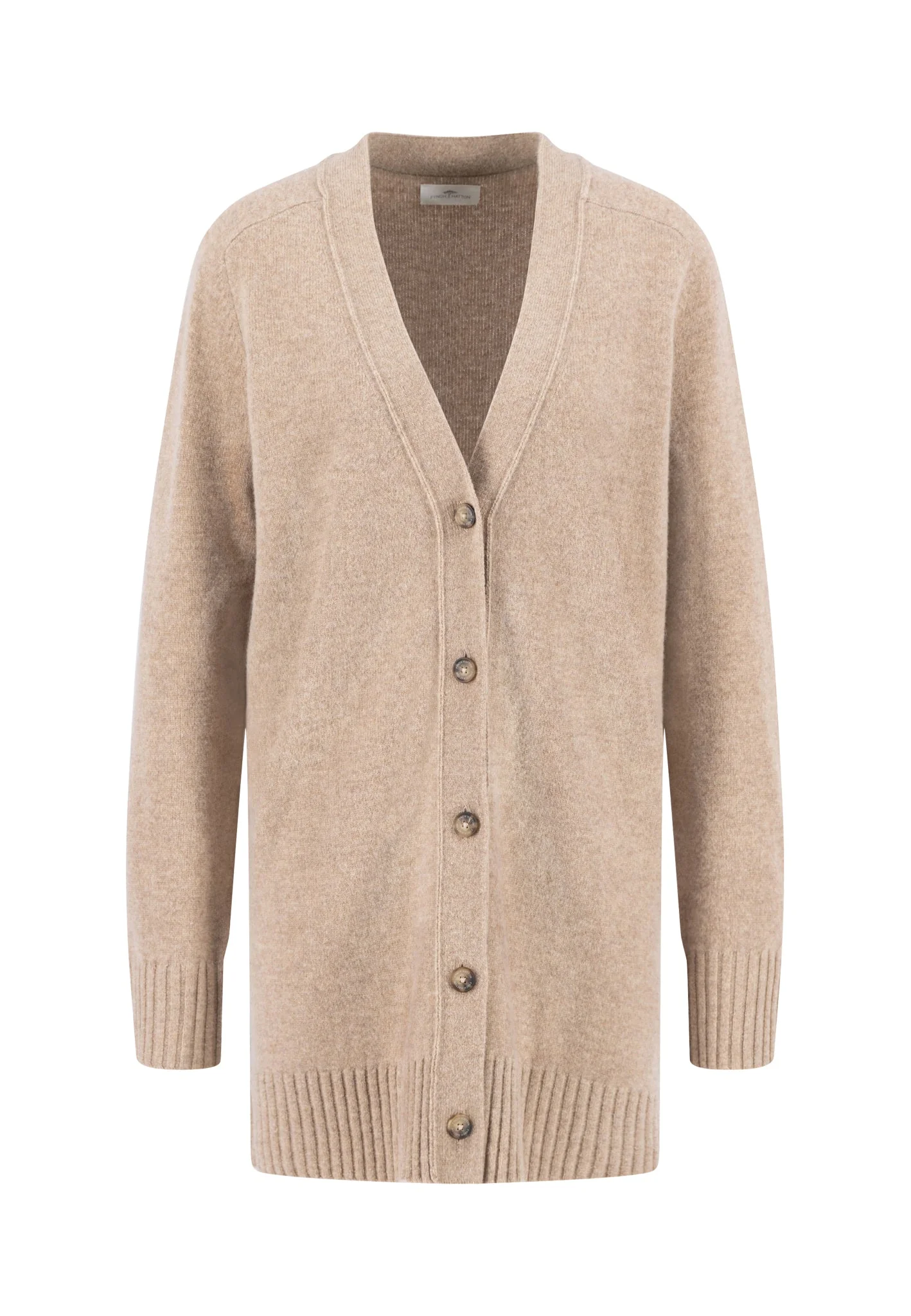 Cardigan aus Merinowolle mit Knopfleiste und V-Ausschnitt - Image 5