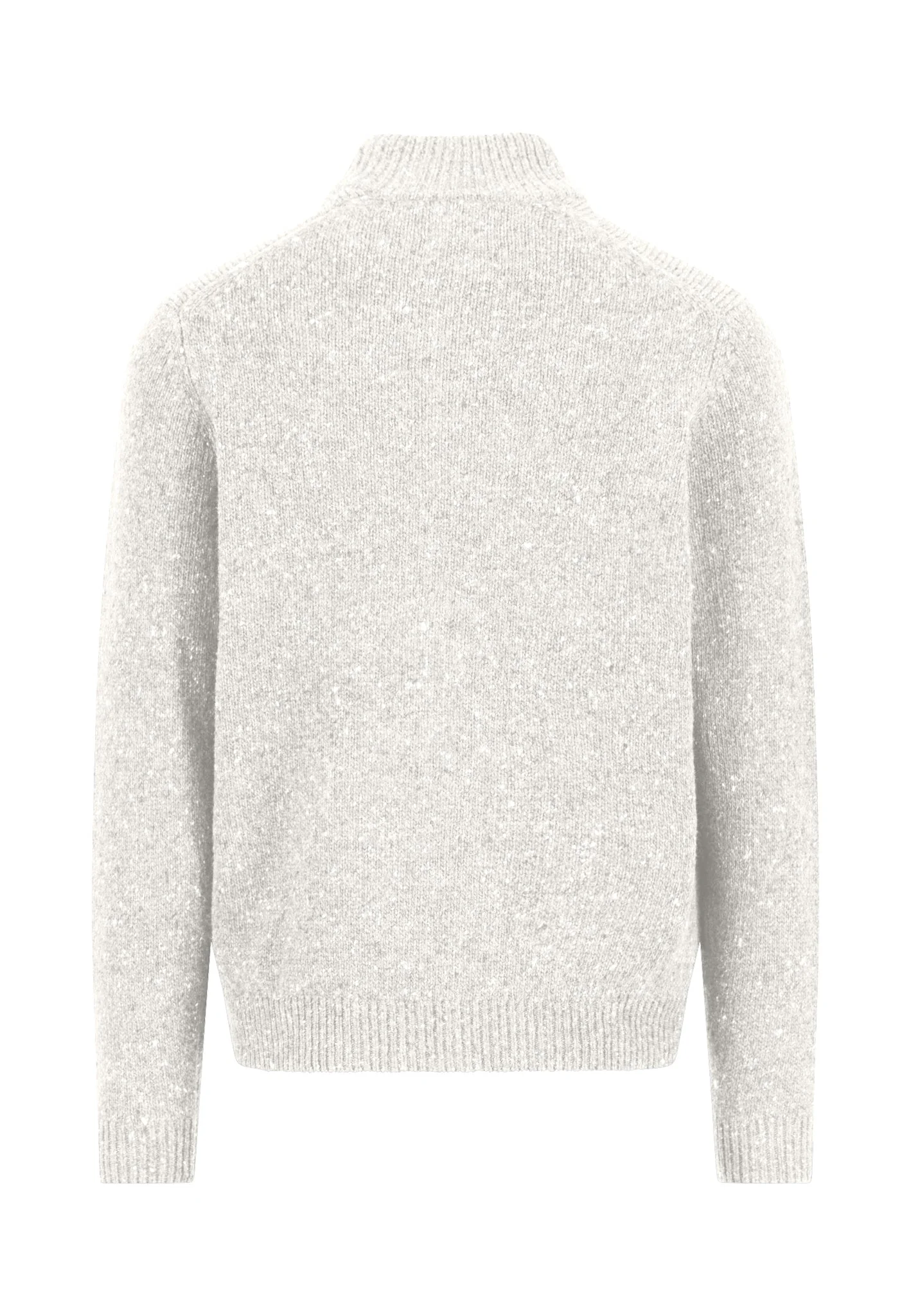 Donegal-Strickjacke aus Wollmix mit Reißverschluss und Stehkragen - Image 8