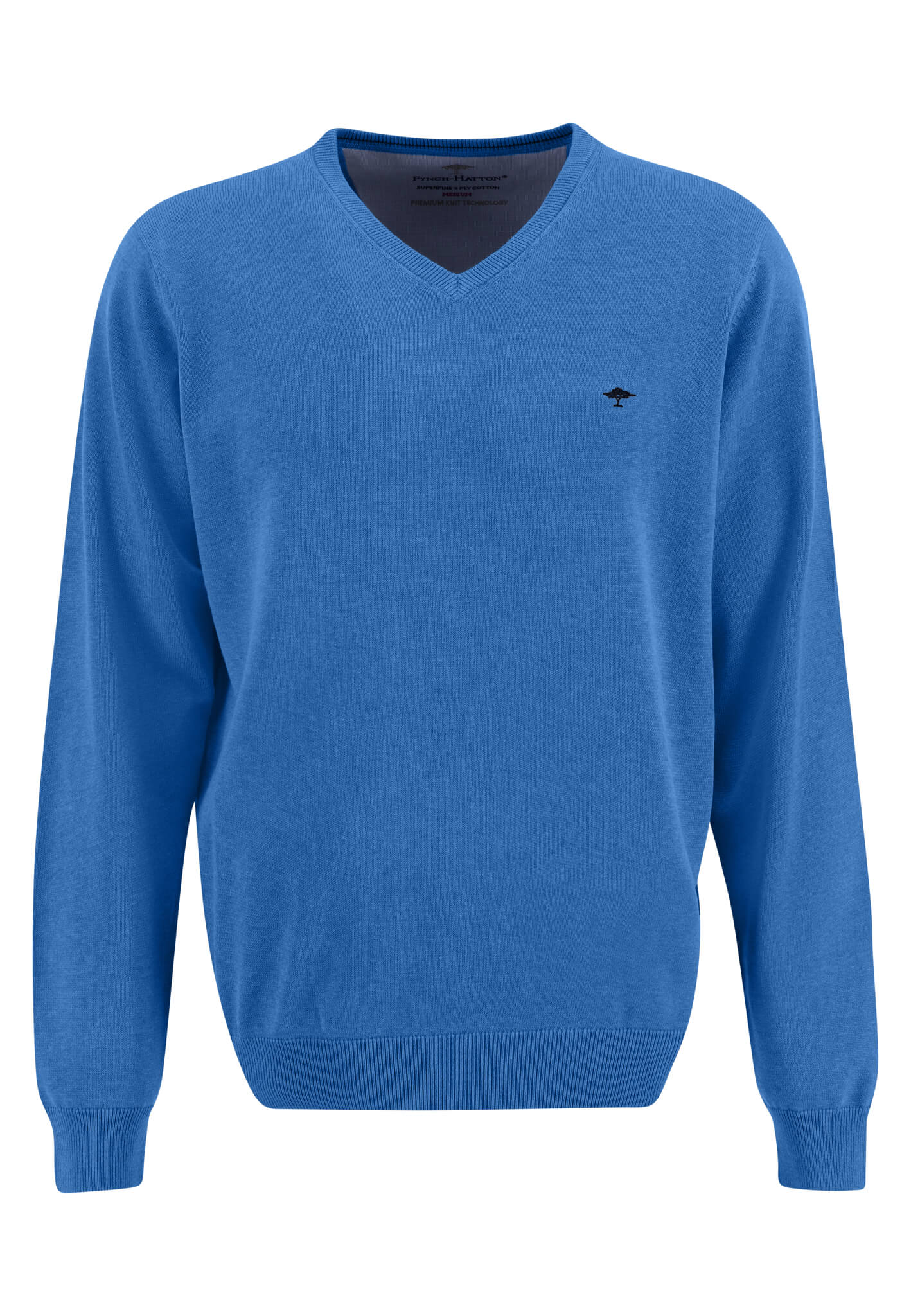 Feinstrick-Pullover mit V-Ausschnitt