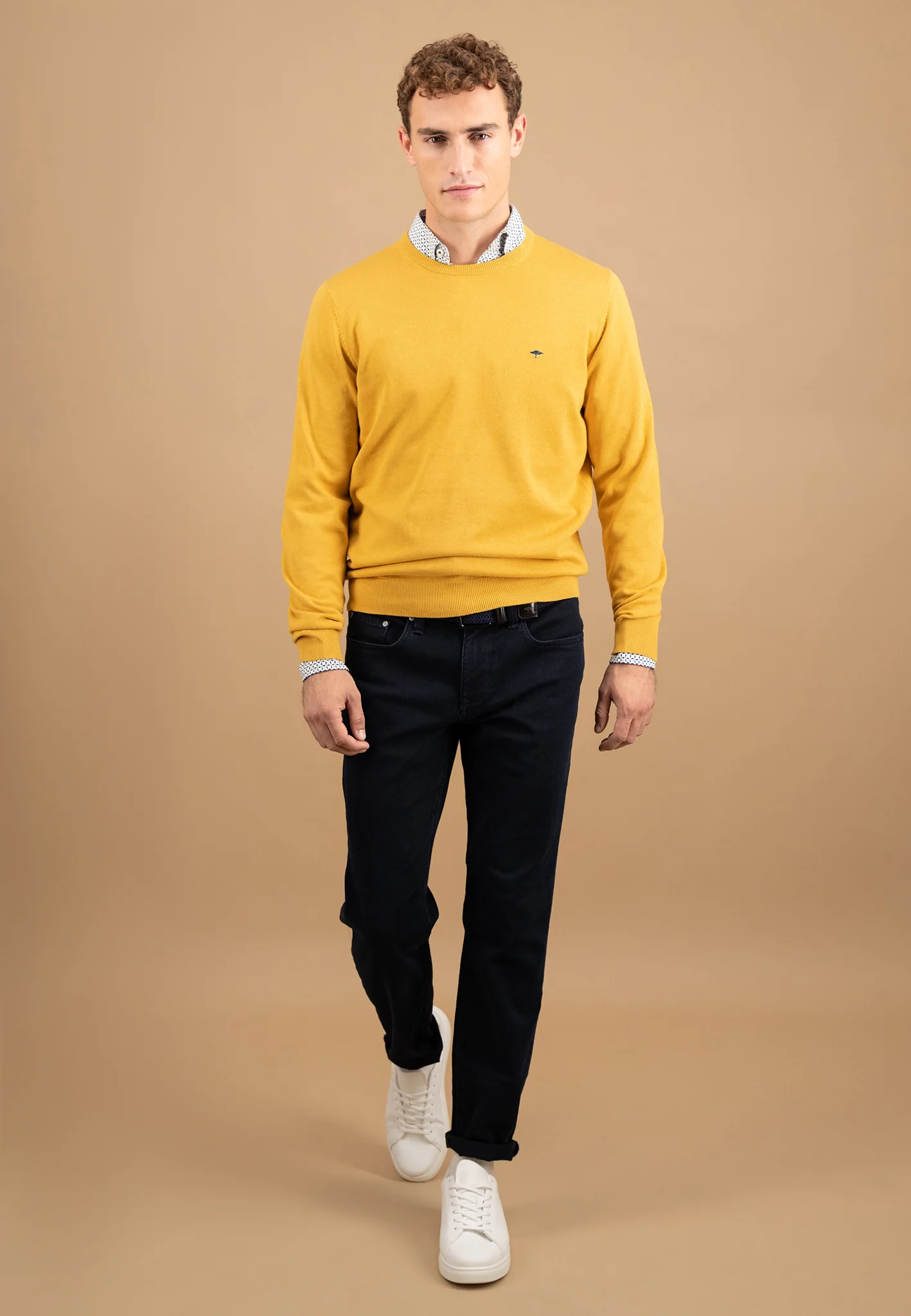 Feinstrickpullover aus Baumwolle mit Rundhalsausschnitt - Image 10