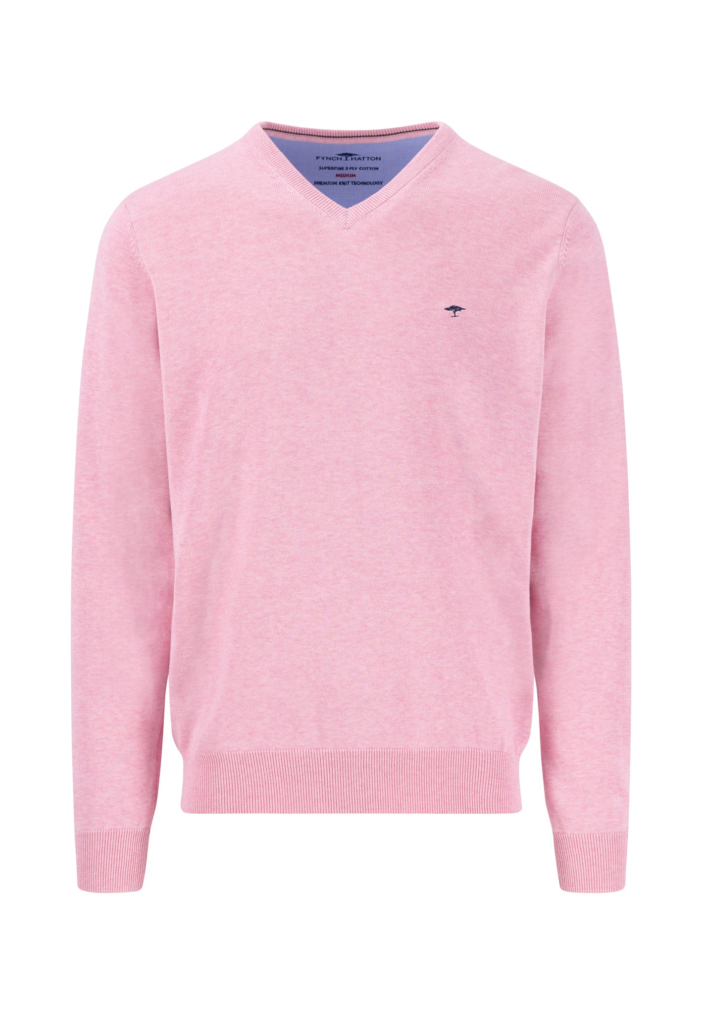 Pullover aus Baumwolle mit V-Ausschnitt