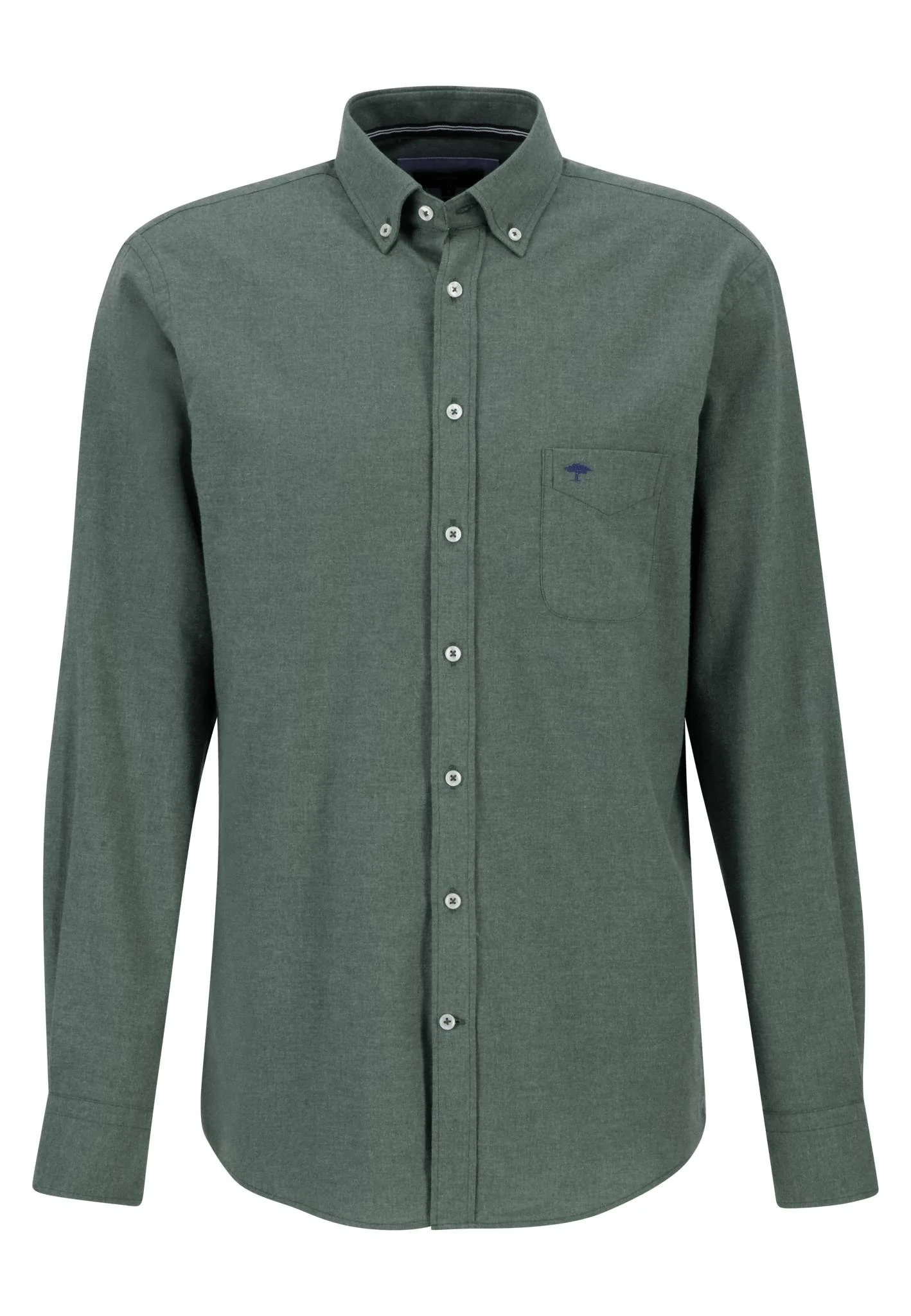 Flanellhemd aus Baumwolle mit Button-Down-Kragen - Image 7