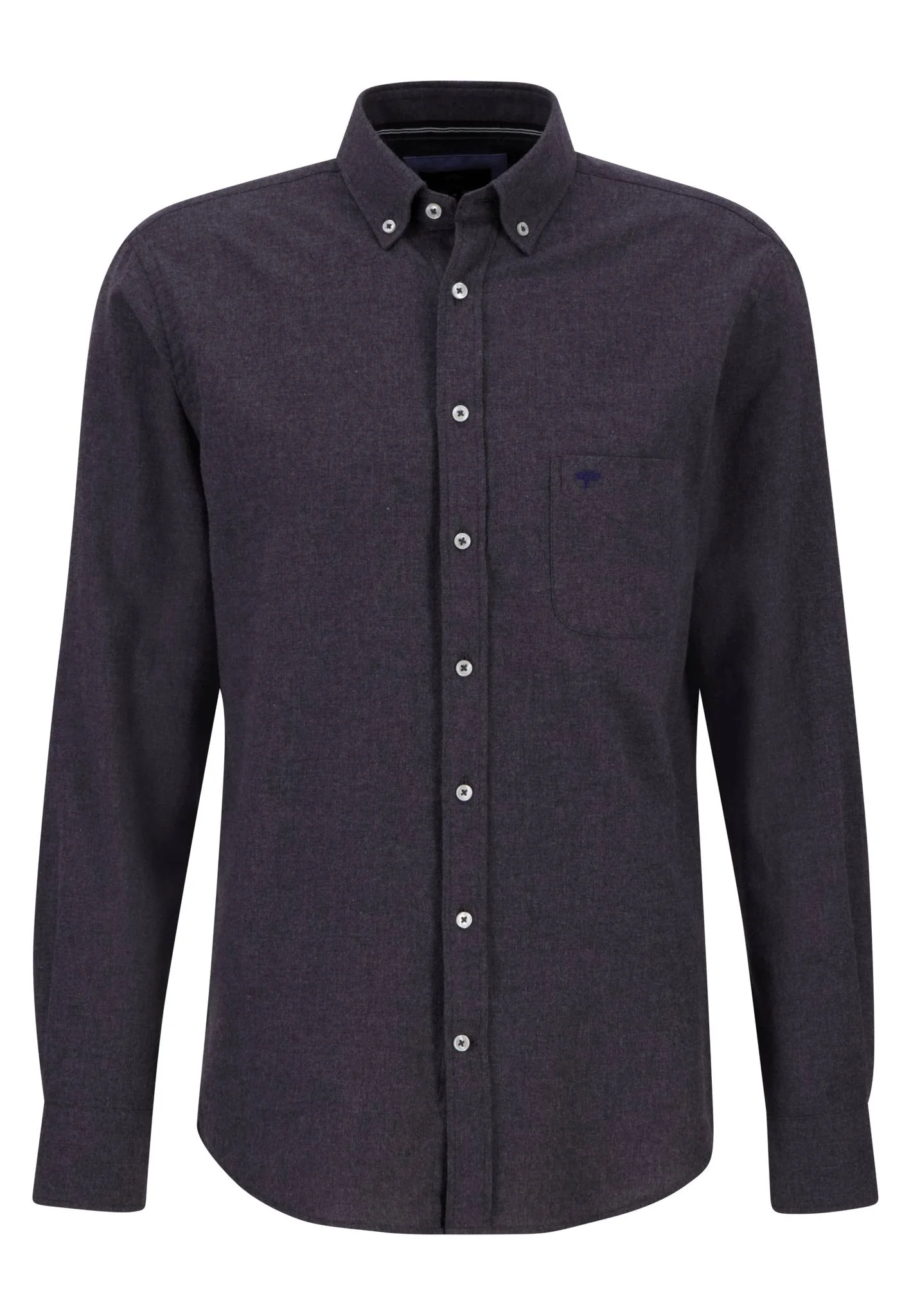 Flanellhemd aus Baumwolle mit Button-Down-Kragen - Image 9