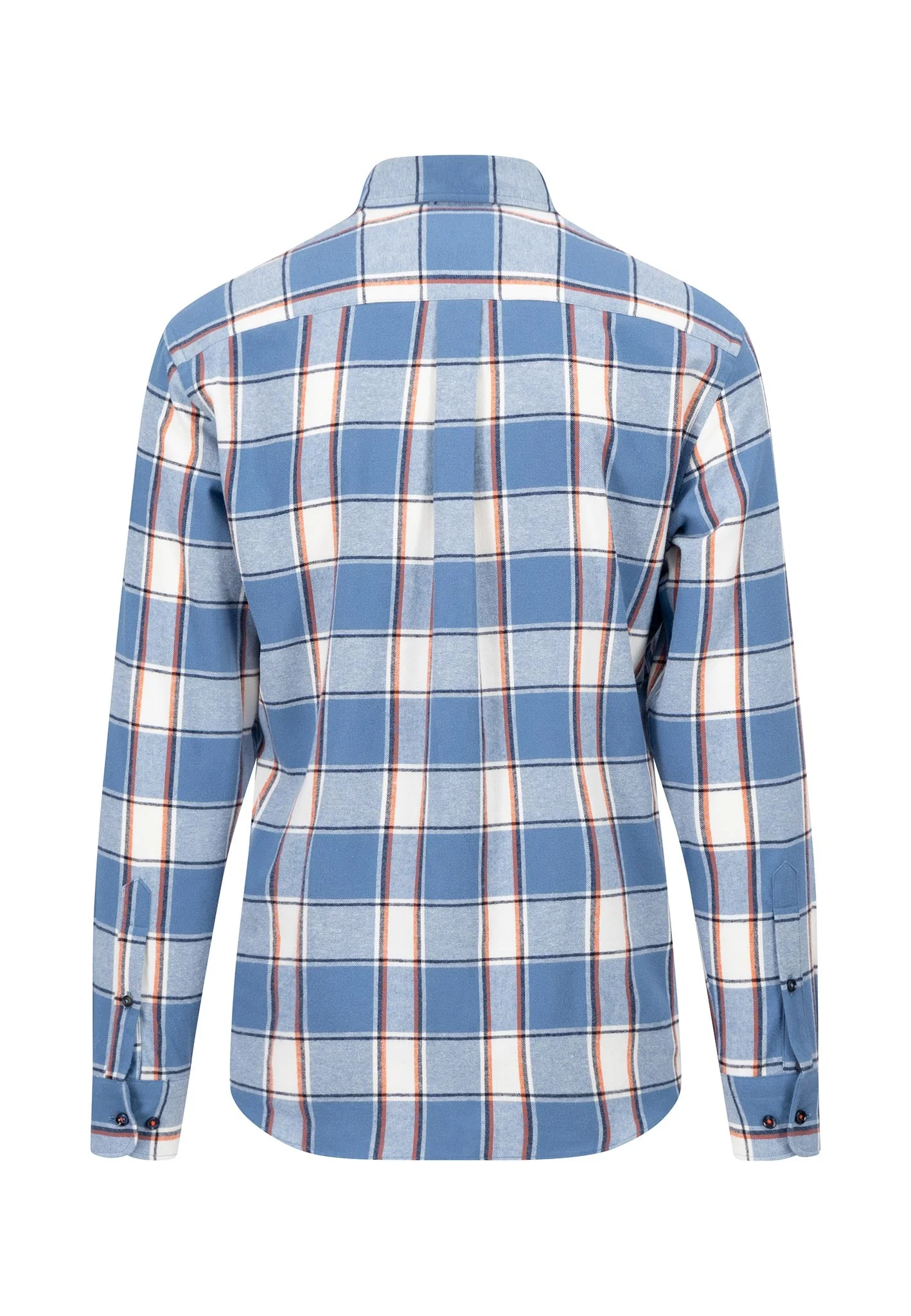 Flanellhemd aus Baumwolle mit Karomuster und Button-Down-Kragen - Image 6