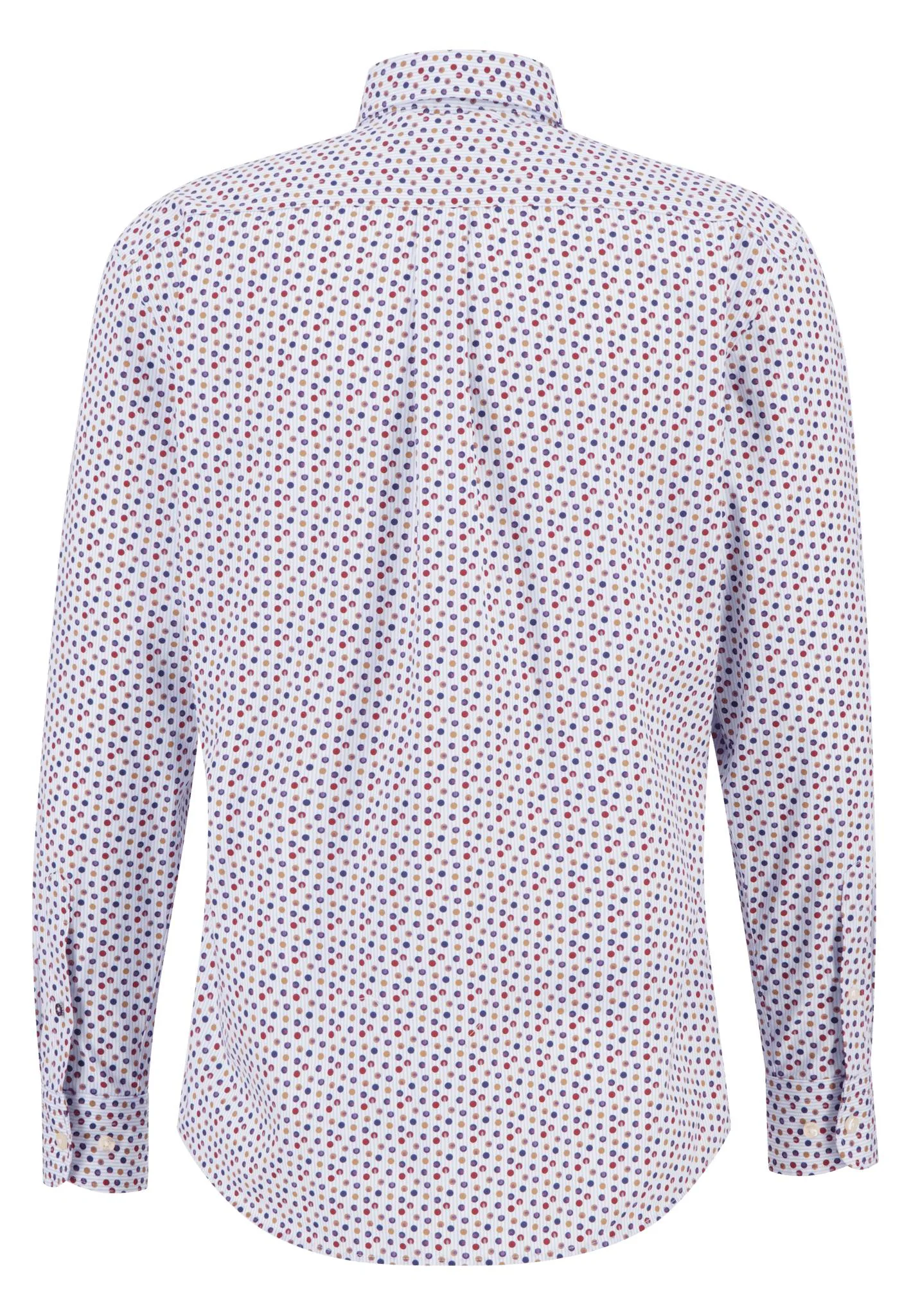 Gemustertes Langarmhemd mit Button-Down-Kragen - Image 6