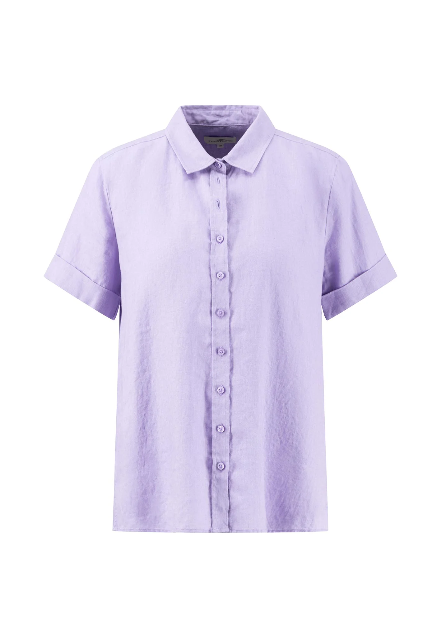 Halbarm-Bluse aus Leinen