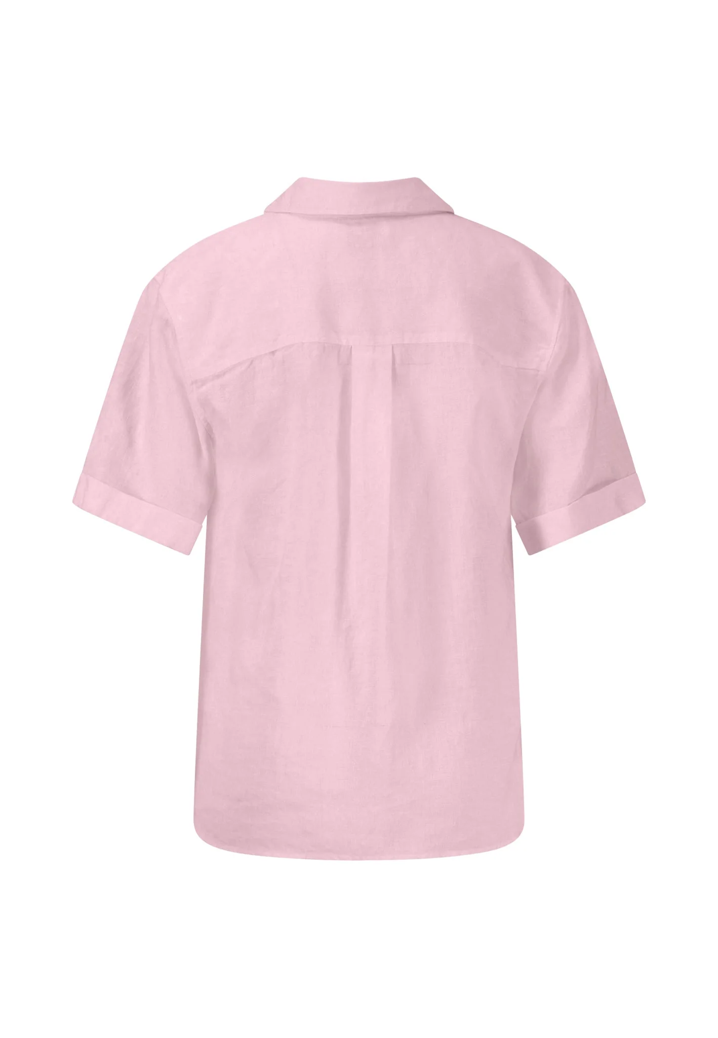 Halbarm-Bluse aus Leinenmix in Unifarben - Image 12