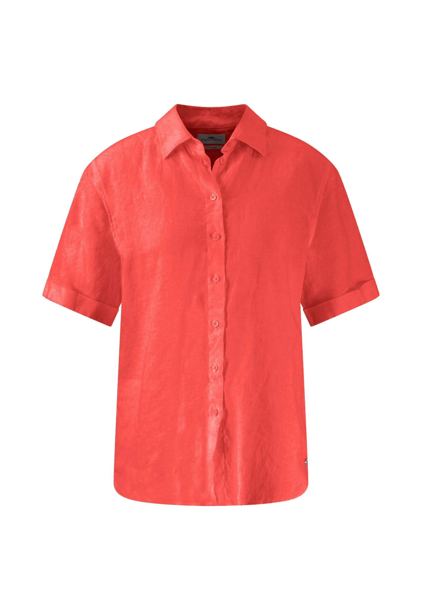Halbarm-Bluse aus Leinenmix in Unifarben - Image 7