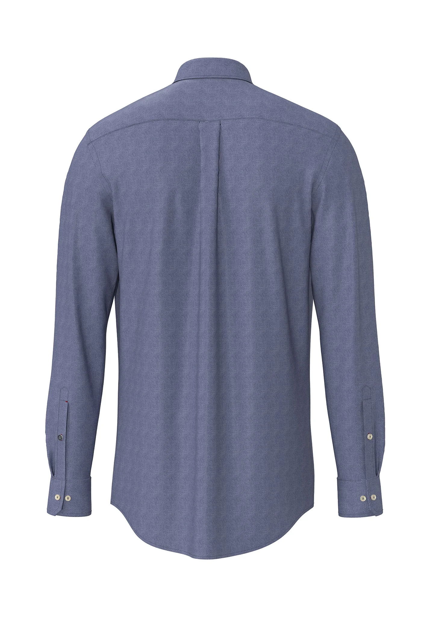 Hemd aus Baumwolle mit feinem Webmuster und Button-Down-Kragen - Image 2