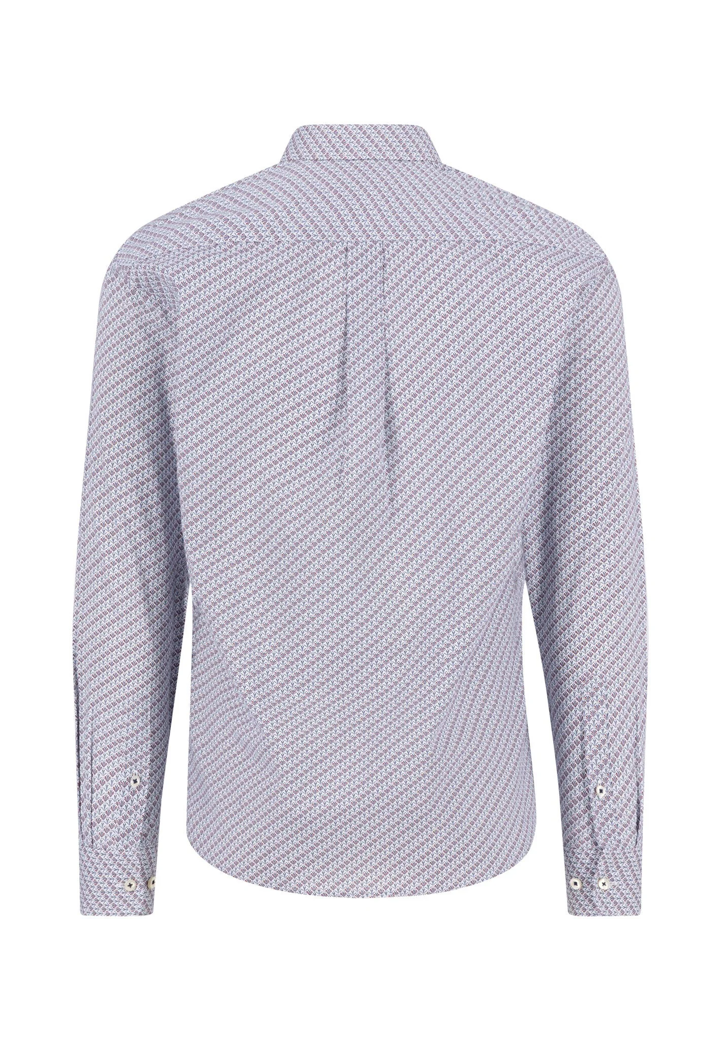 Hemd aus Baumwolle mit filigranem Allover-Print und Button-Down-Kragen - Image 16