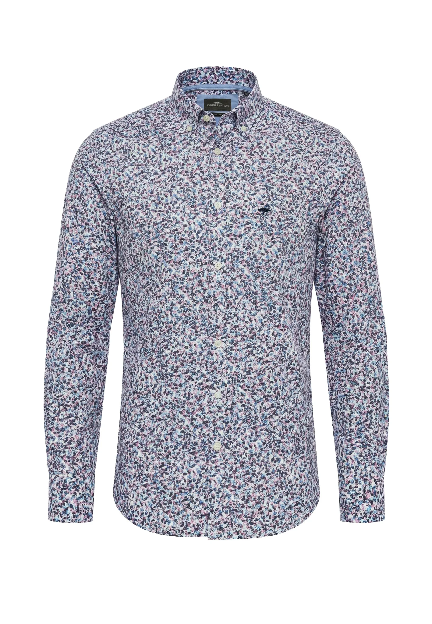 Hemd aus Baumwolle mit floralem Allover-Print und Button-Down-Kragen - Image 4