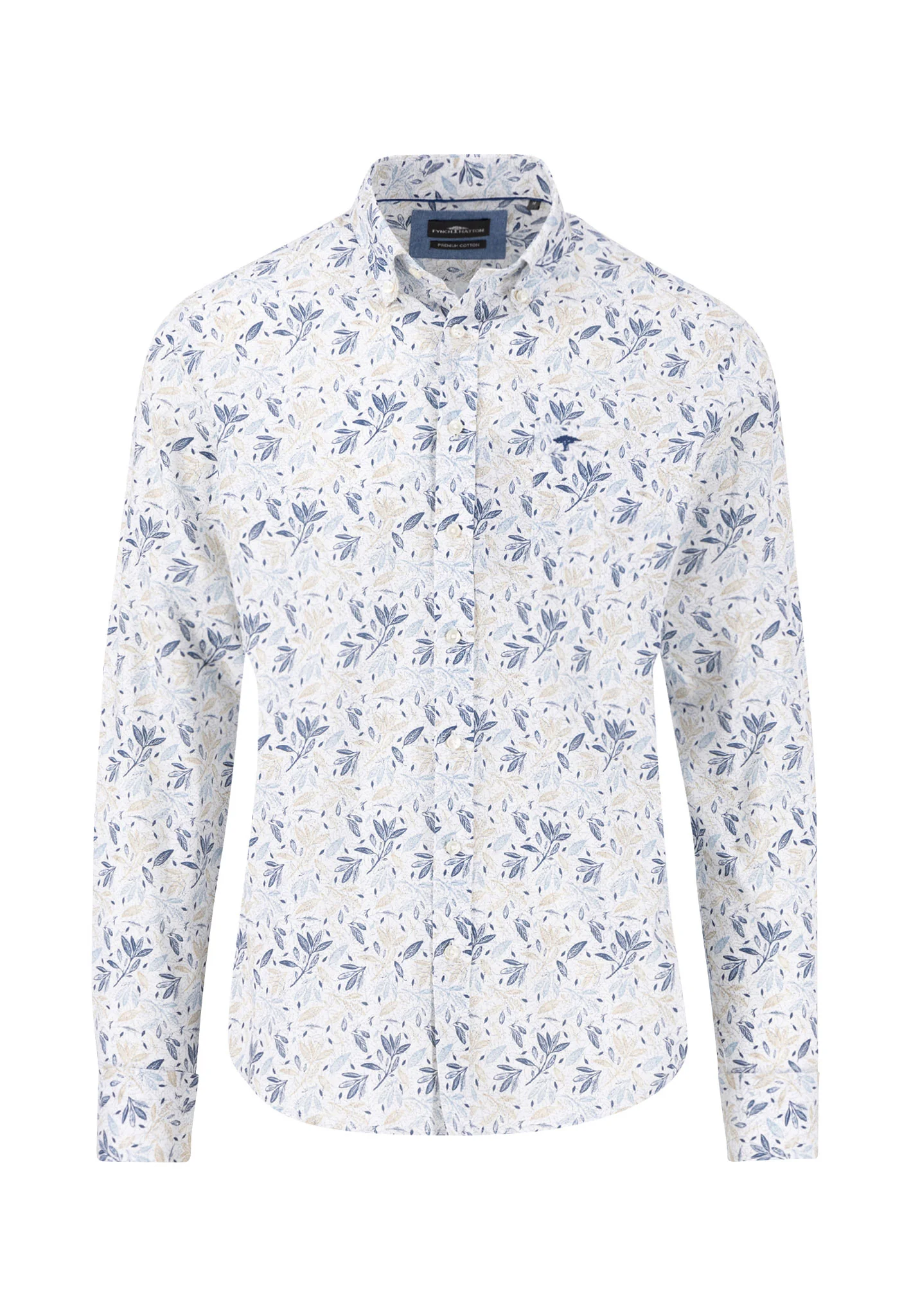Hemd aus Baumwolle mit floralem Alloverprint - Image 3