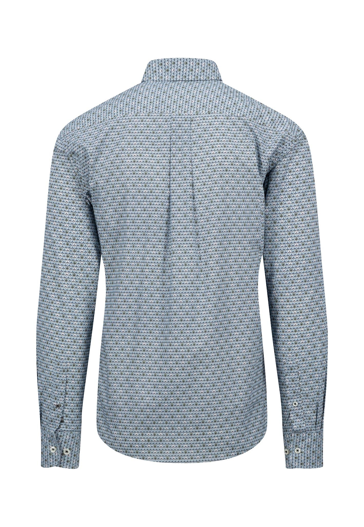 Hemd aus Baumwolle mit grafischem Allover-Print und Button-down-Kragen - Image 4