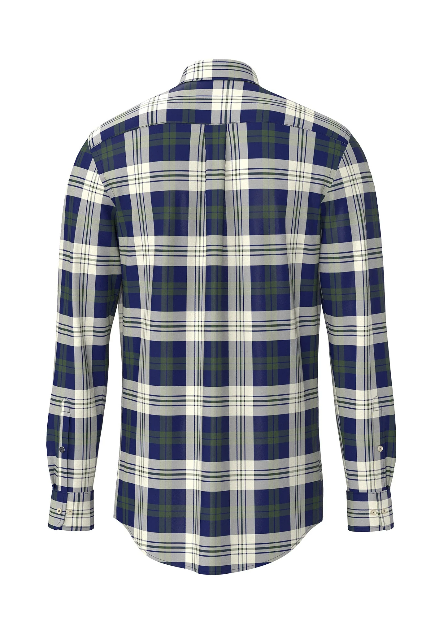 Oxfordhemd aus Baumwolle mit großem Karomuster und Button-Down-Kragen - Image 2