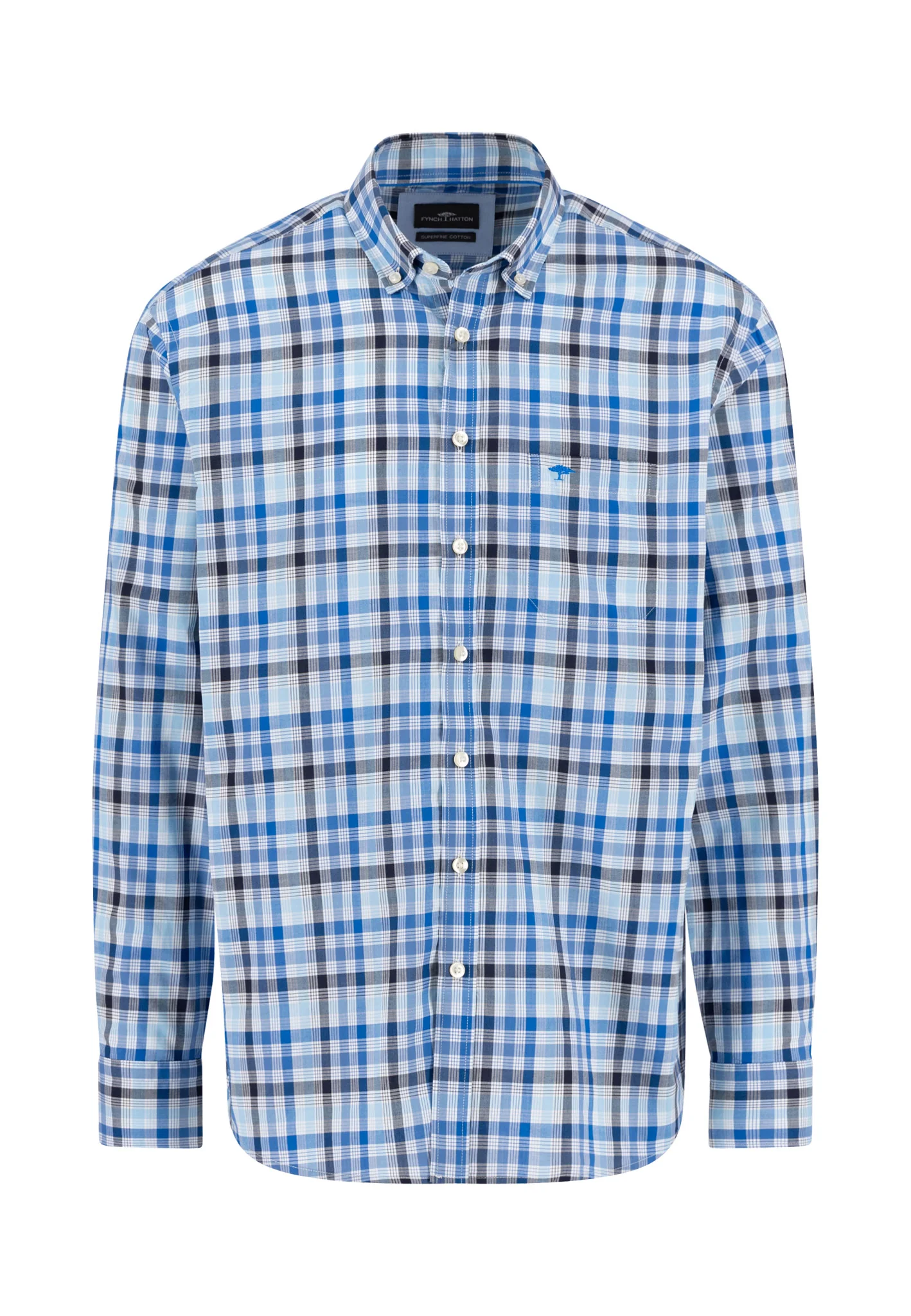 Hemd aus Baumwolle mit Karomuster und Button-Down Kragen - Image 3