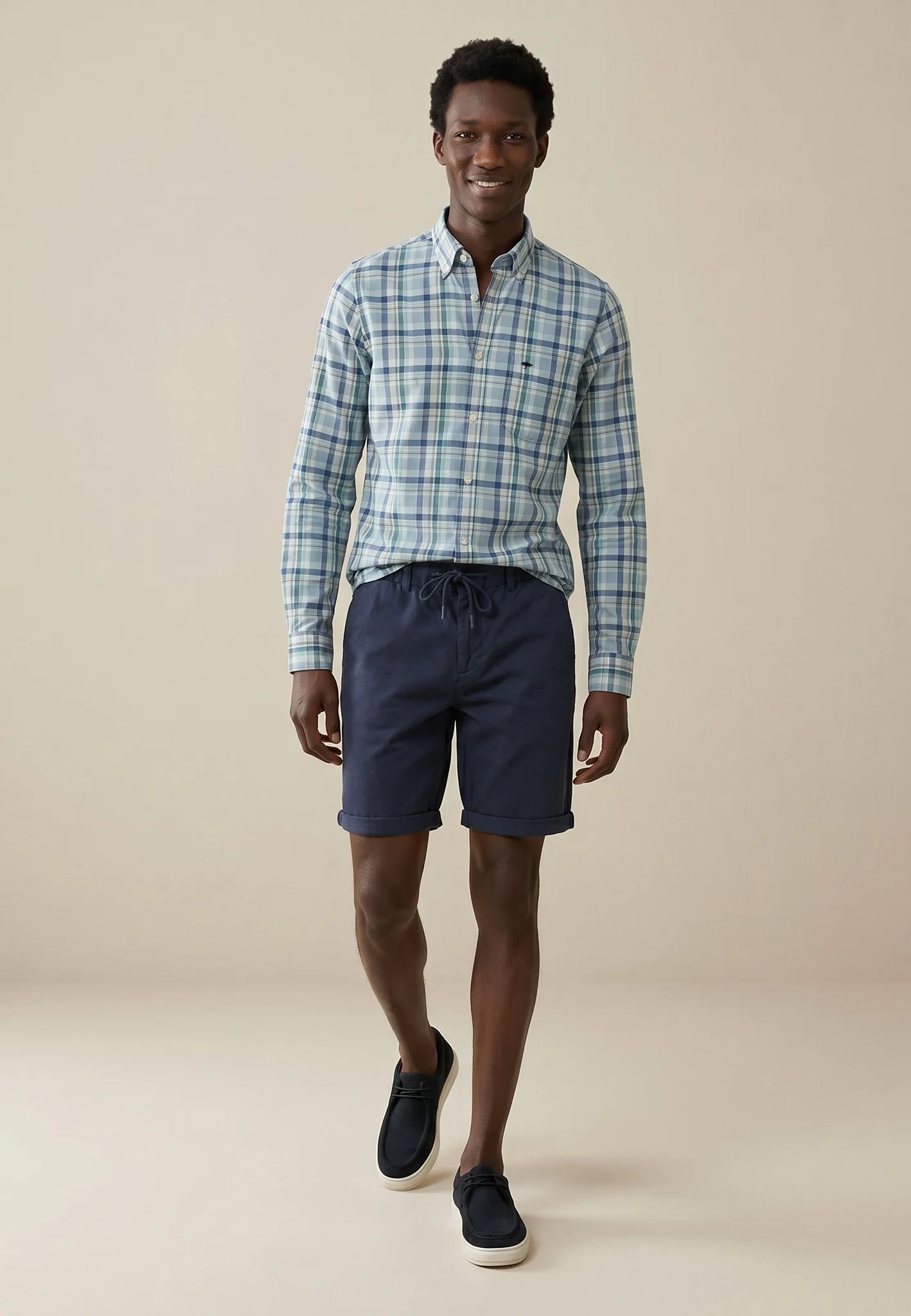 Hemd aus Baumwolle mit Karomuster und Button-Down-Kragen - Image 8