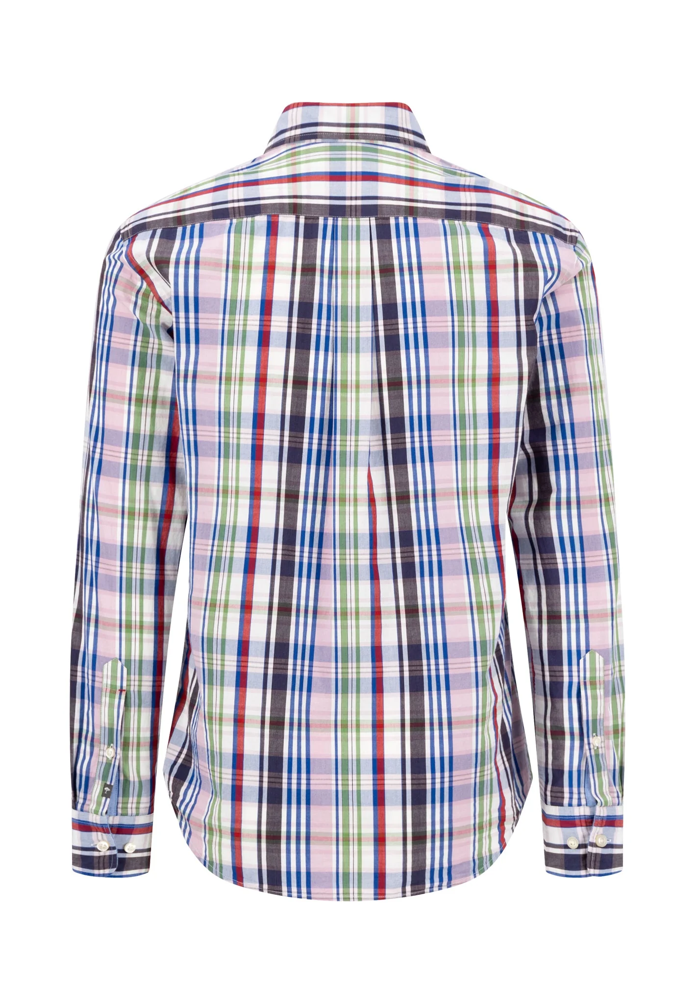 Hemd aus Baumwolle mit mehrfarbigem Karomuster und Button-Down-Kragen - Image 5