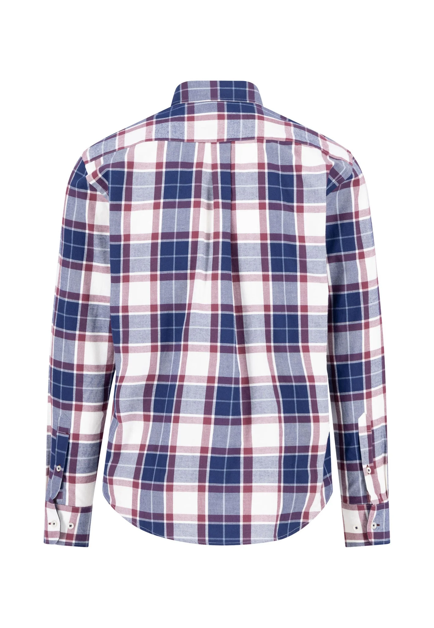 Hemd aus Baumwolle mit mehrfarbigem Karomuster und Button-Down-Kragen - Image 2