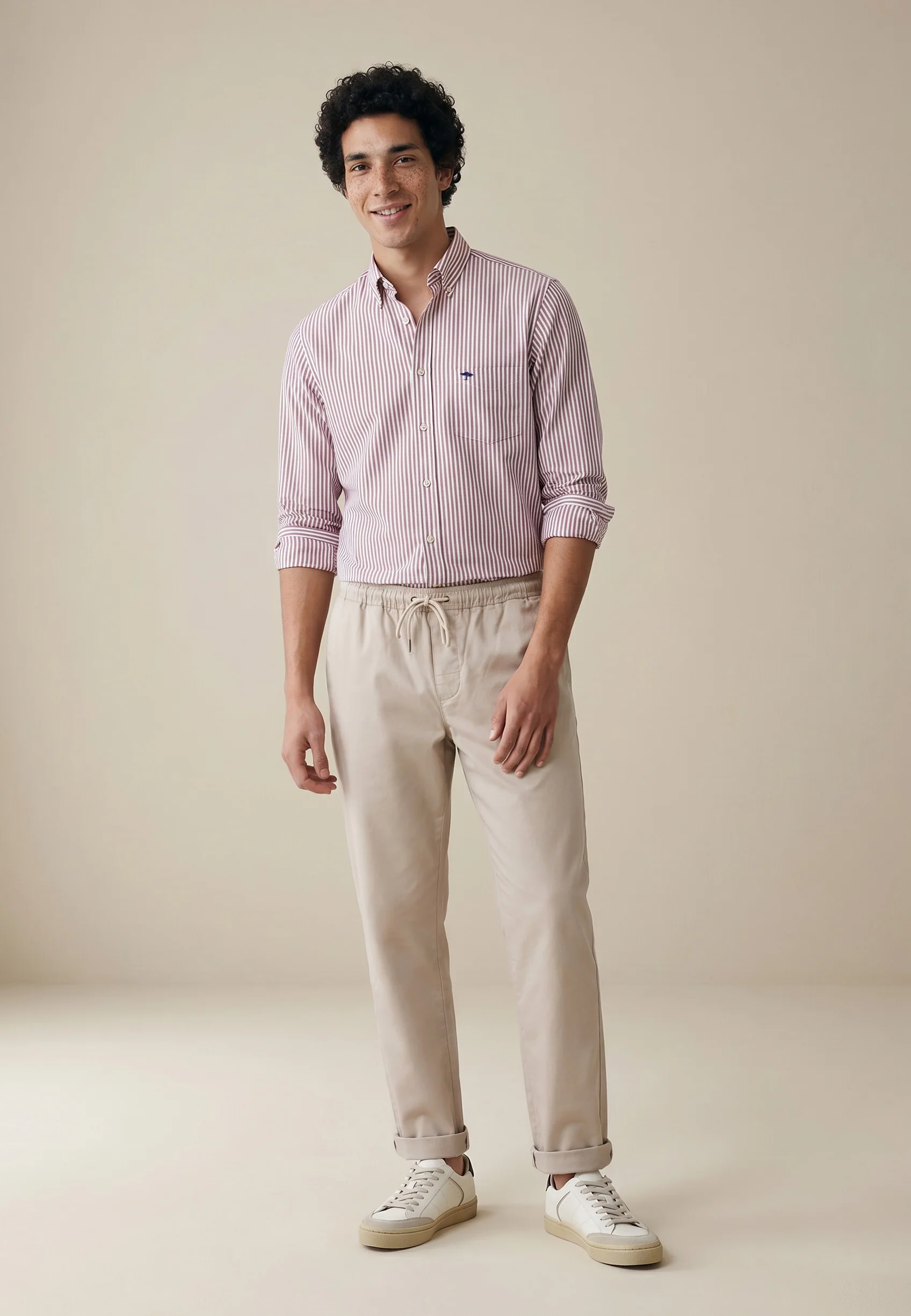 Hemd aus Baumwolle mit Streifenmuster Button-Down-Kragen - Image 12