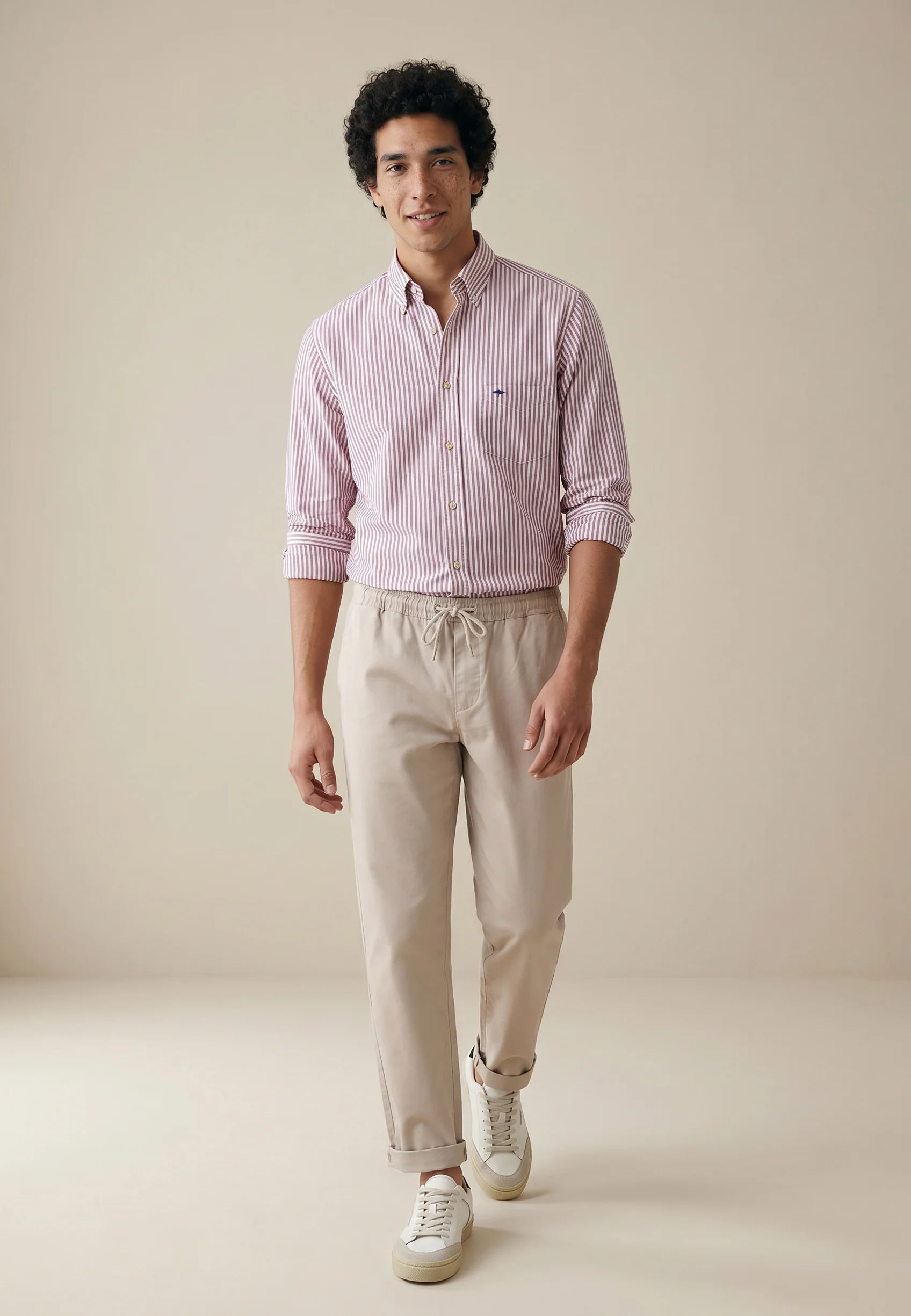 Hemd aus Baumwolle mit Streifenmuster Button-Down-Kragen - Image 13