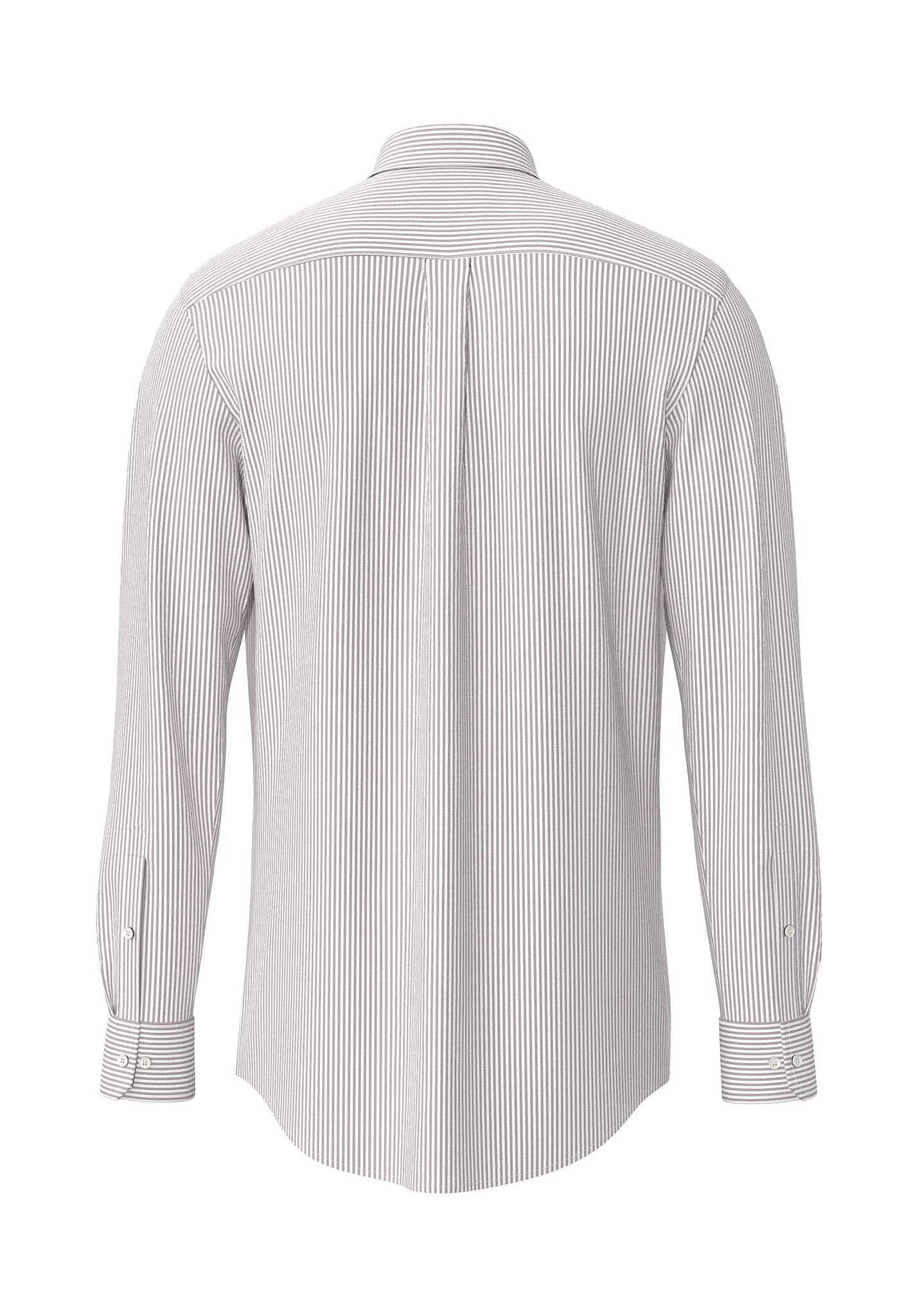 Oxfordhemd aus Baumwolle mit Streifenmuster und Button-Down-Kragen - Image 6