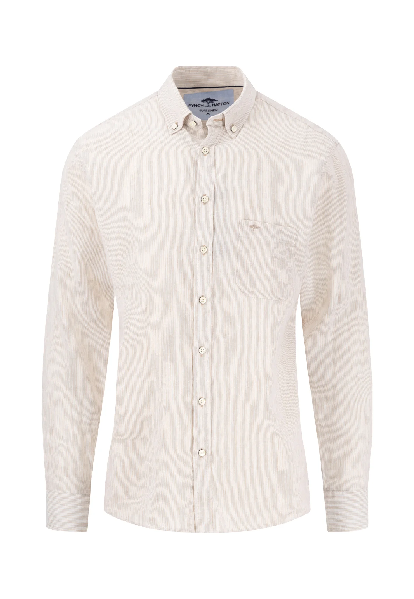 Hemd aus Leinen mit Button-Down-Kragen - Image 5