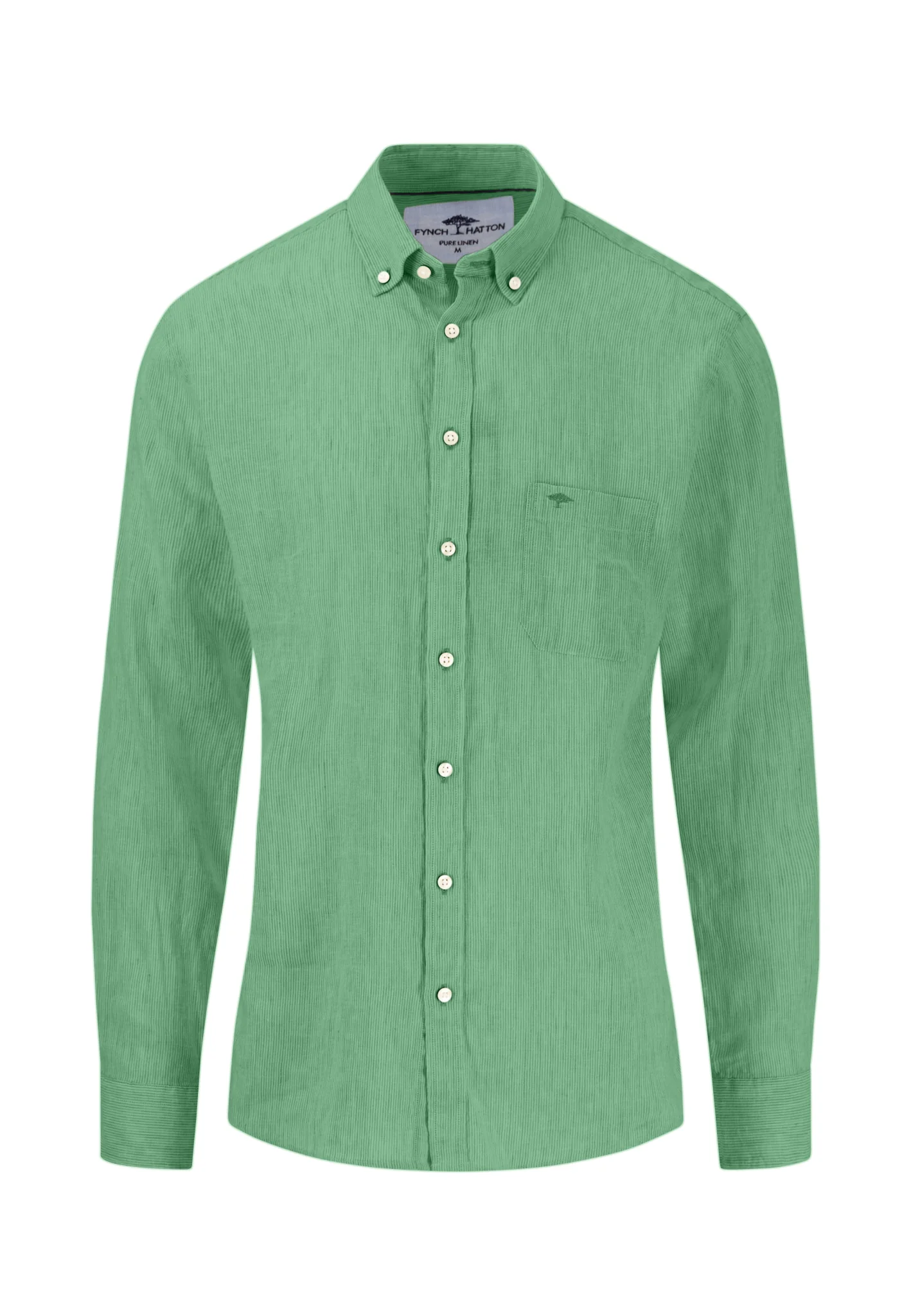 Hemd aus Leinen mit Button-Down-Kragen - Image 9