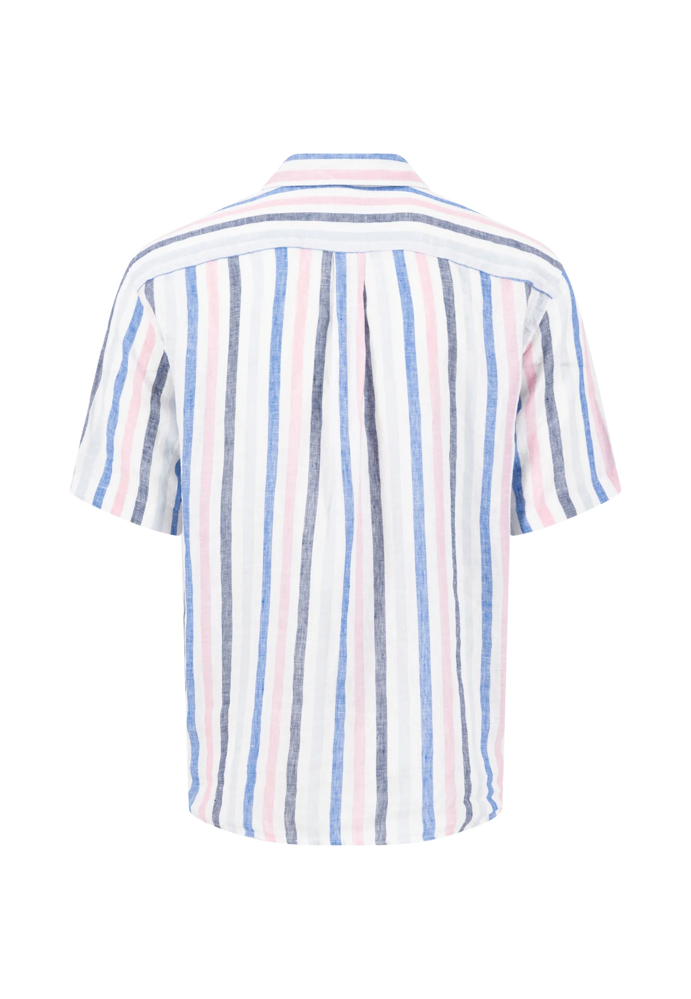 Hemd aus Leinen mit Button-Down-Kragen und Streifenmuster - Image 2