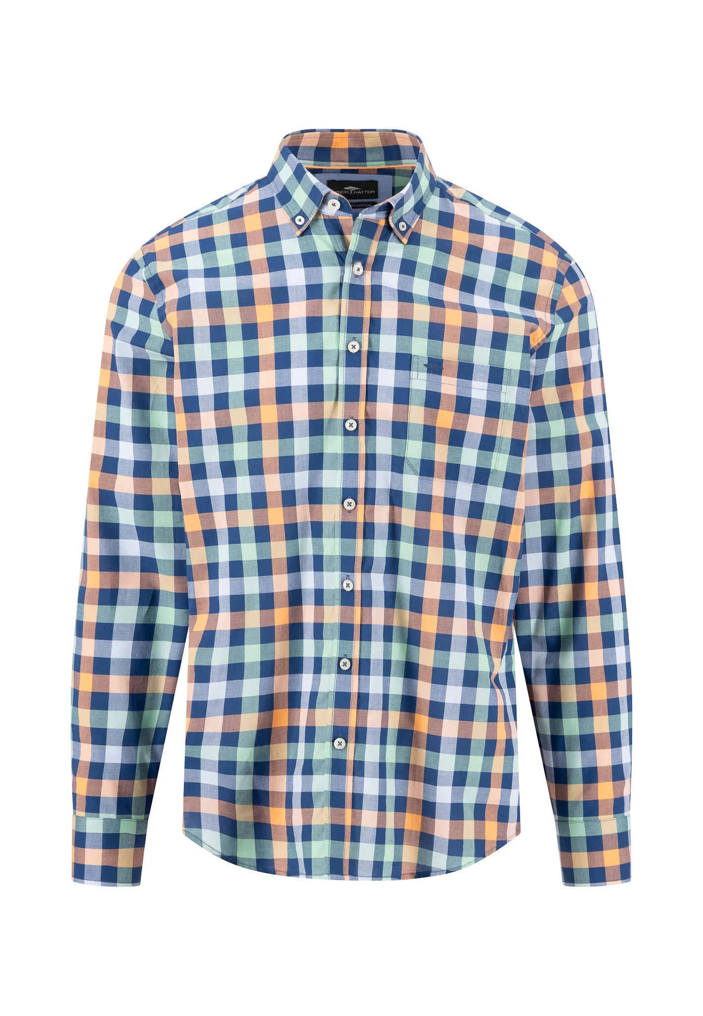 Hemd mit Karomuster und Button-Down-Kragen - Image 5